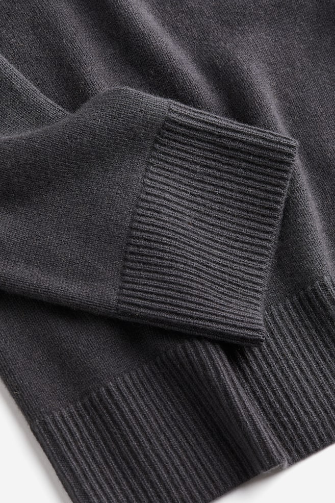 Cashmere jumper - Dark grey/White - 7