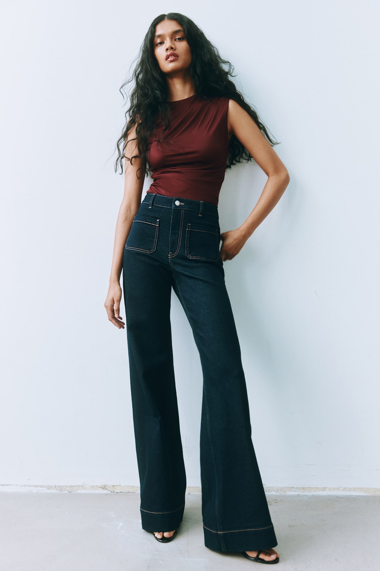 Wide High Jeans