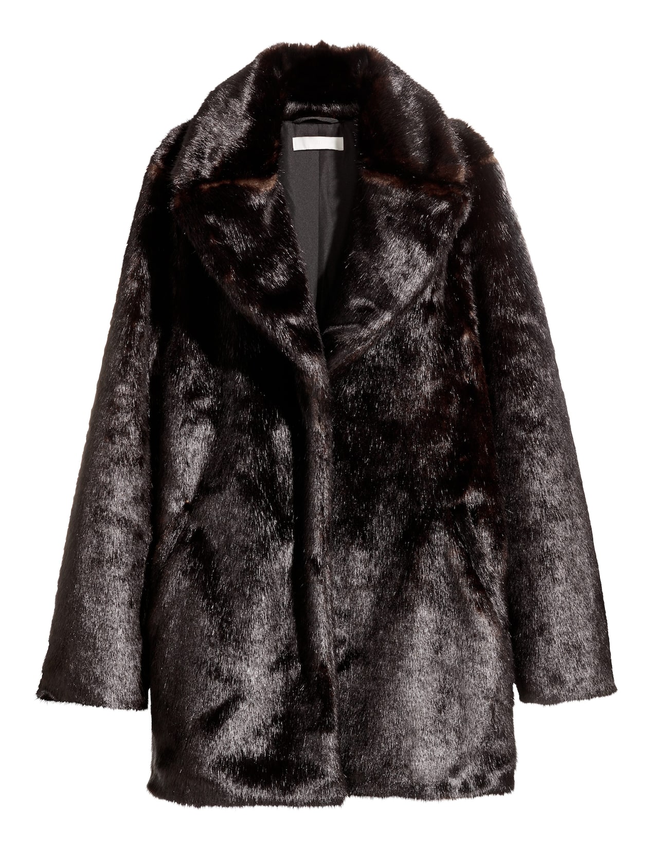 フェイクファージャケット - ダークブラウン - レディース | H&M JP