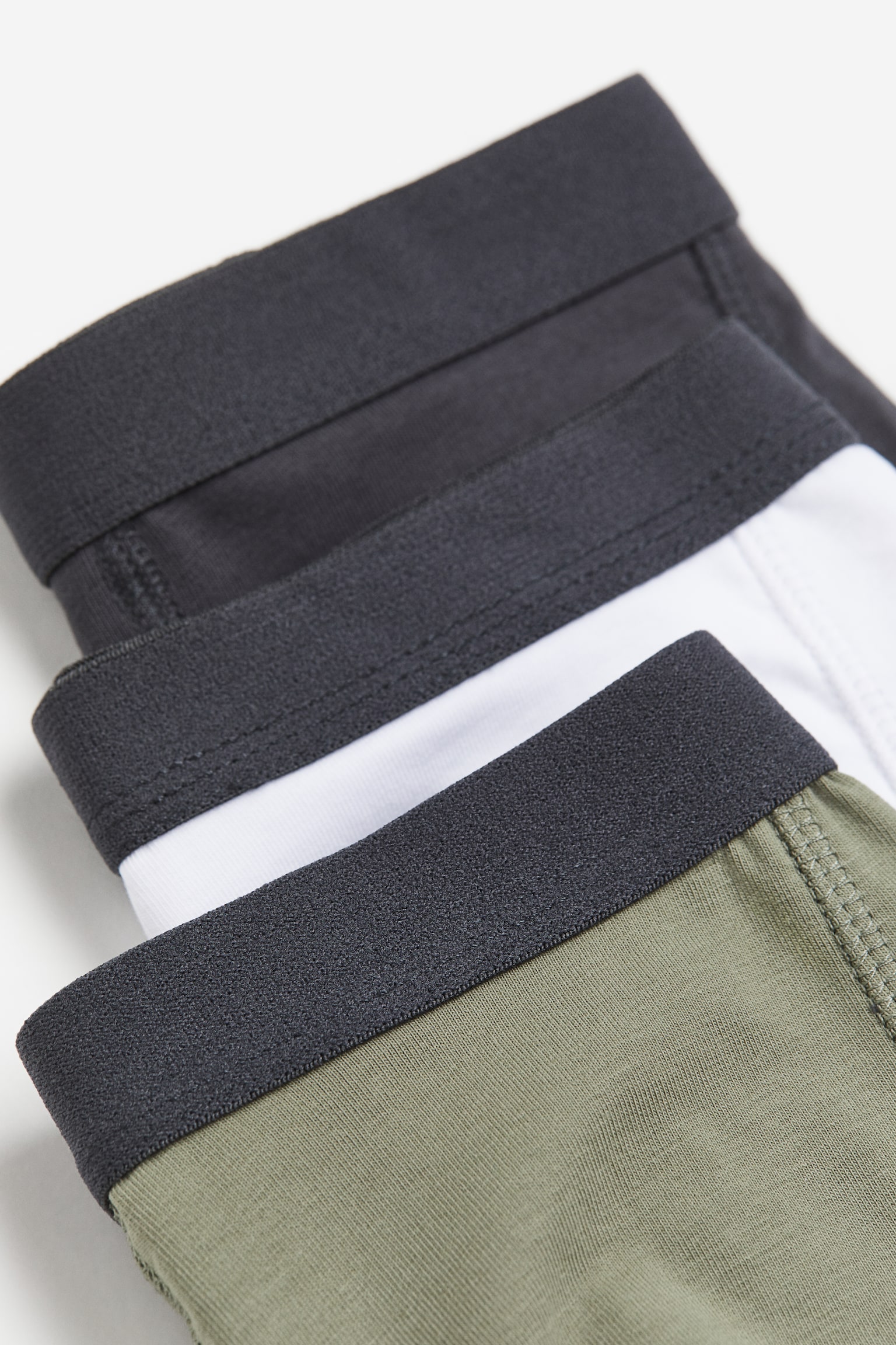 5-pack trunks - Dark grey/Khaki green/Mint green/Blue - 2