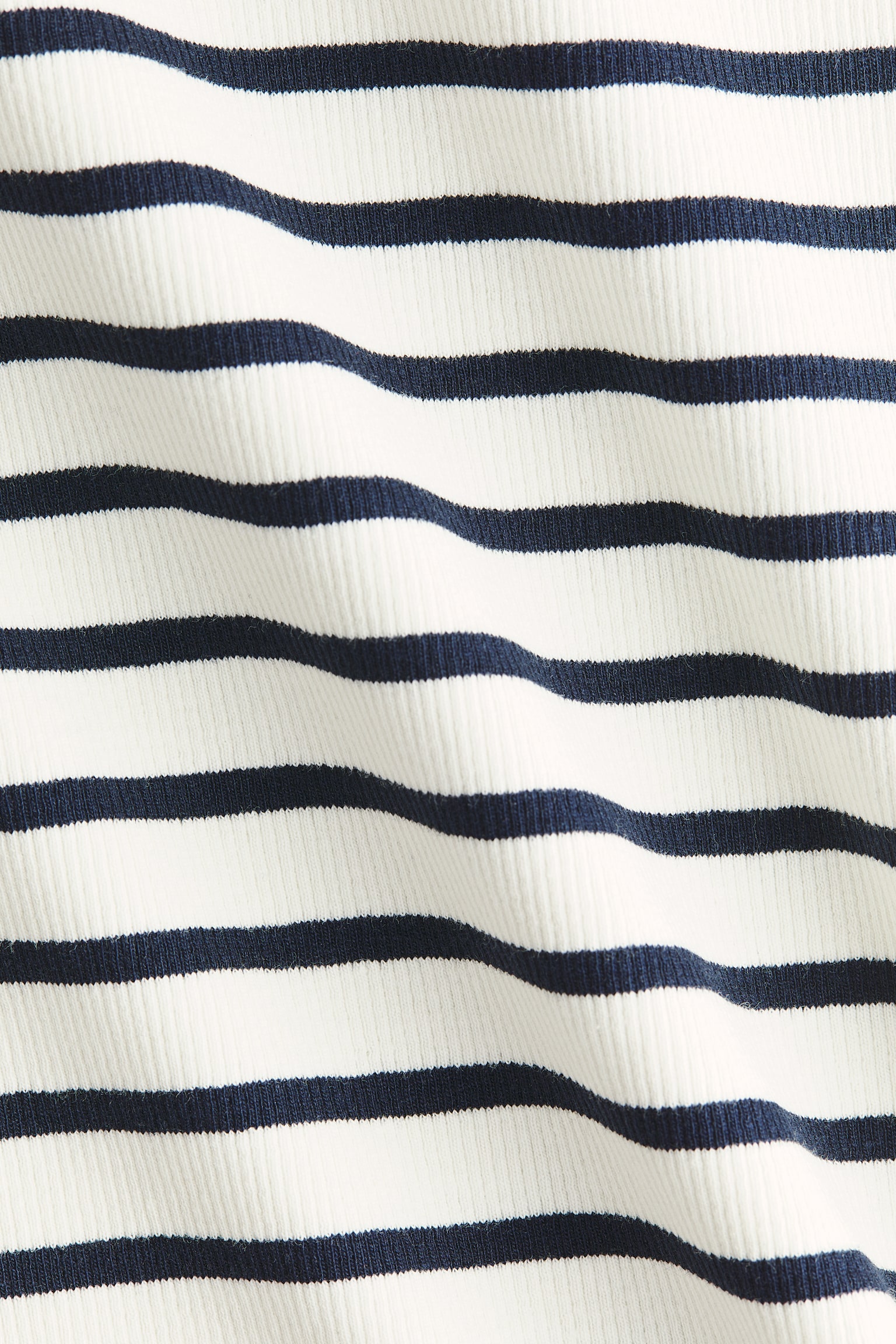 Top à encolure bateau en coton-Bleu marine/rayé - 3