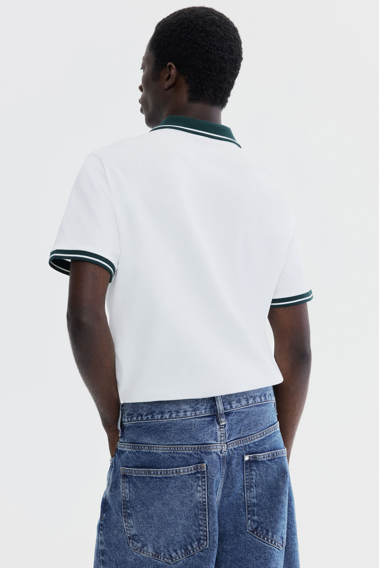 Polo shirt - White/Black - 4