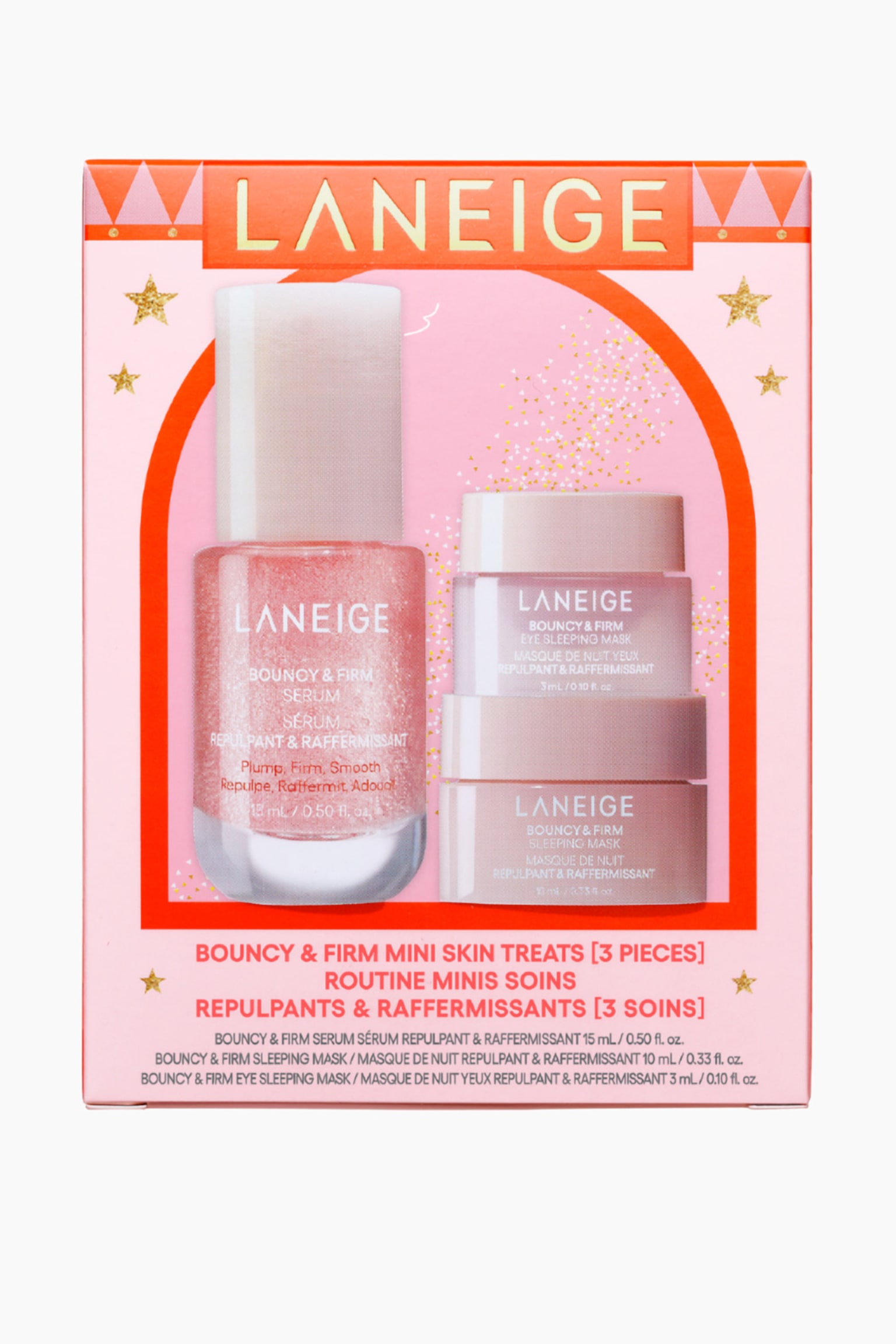 Bouncy & firm Mini Skin Set - Pink Skincare Giftset