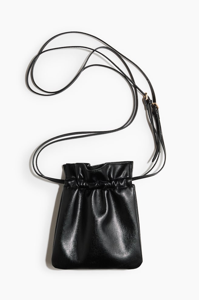 Crossbody bucket bag - Black - 1