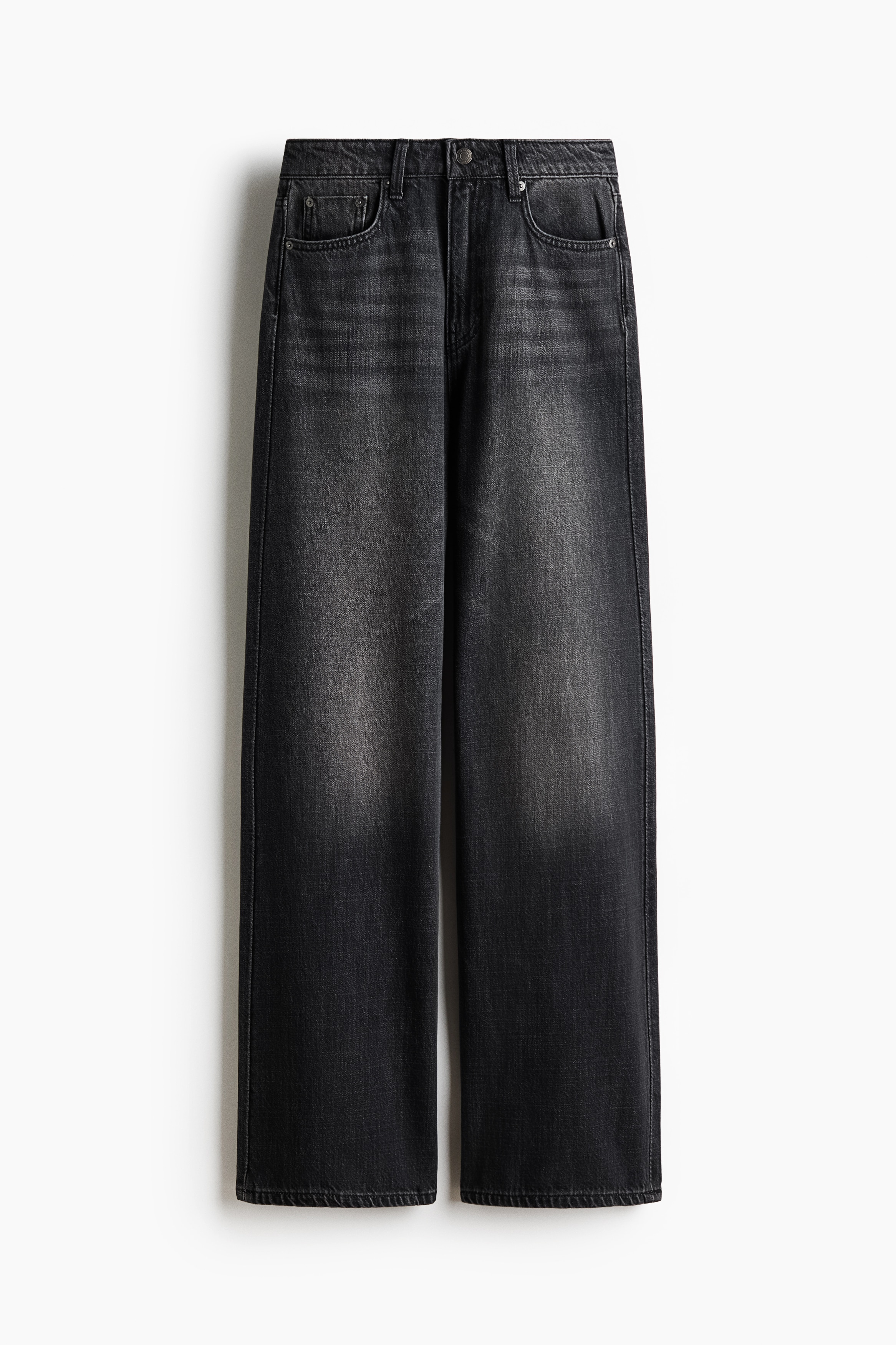 Wide High Jeans - Vasket sort/Denimblå/Lys denimblå/Mørkegrøn/Hvid/Denimblå