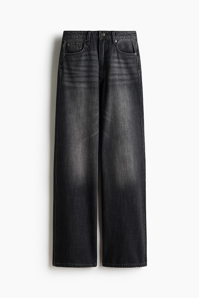 Wide High Jeans - Washed black/Light denim blue/Dark green/Denim blue/White/Denim blue - 1
