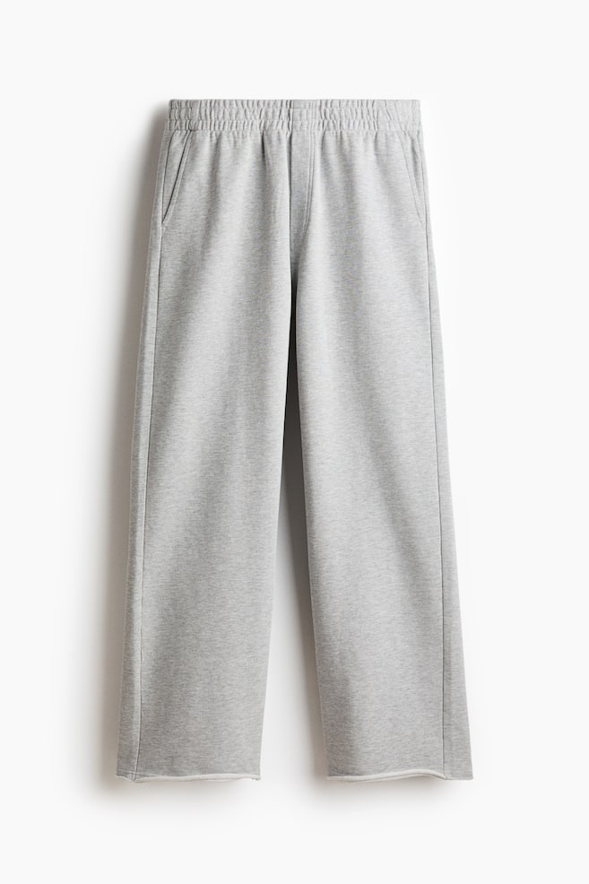 Pants Oversized Fit de algodón con diseño - Gris jaspeado/Sports Archive - 1