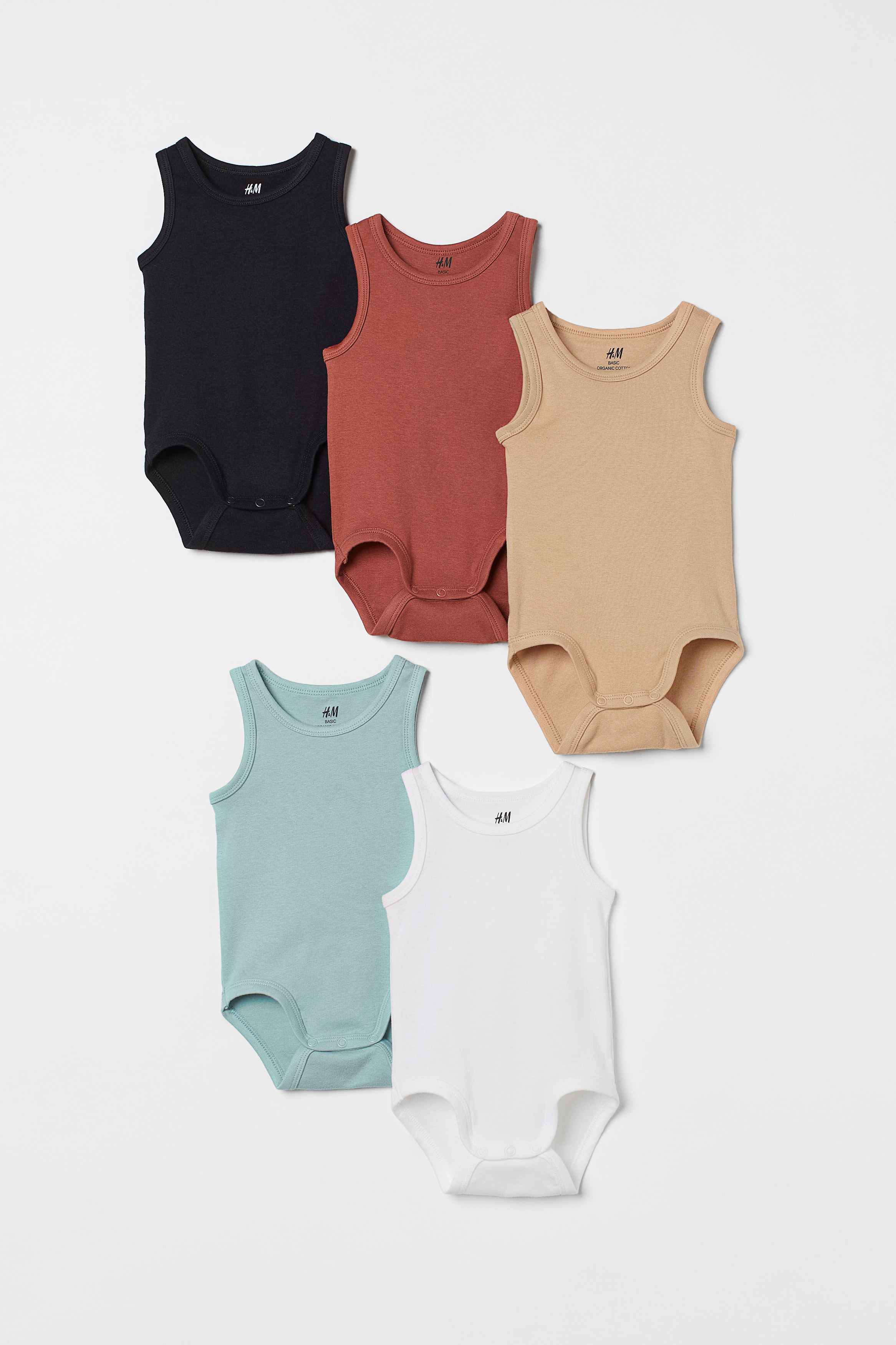 BambooBud Baby Sleeveless Bodysuits - Organic Bamboo Tank Onesies For Newborns & Infants