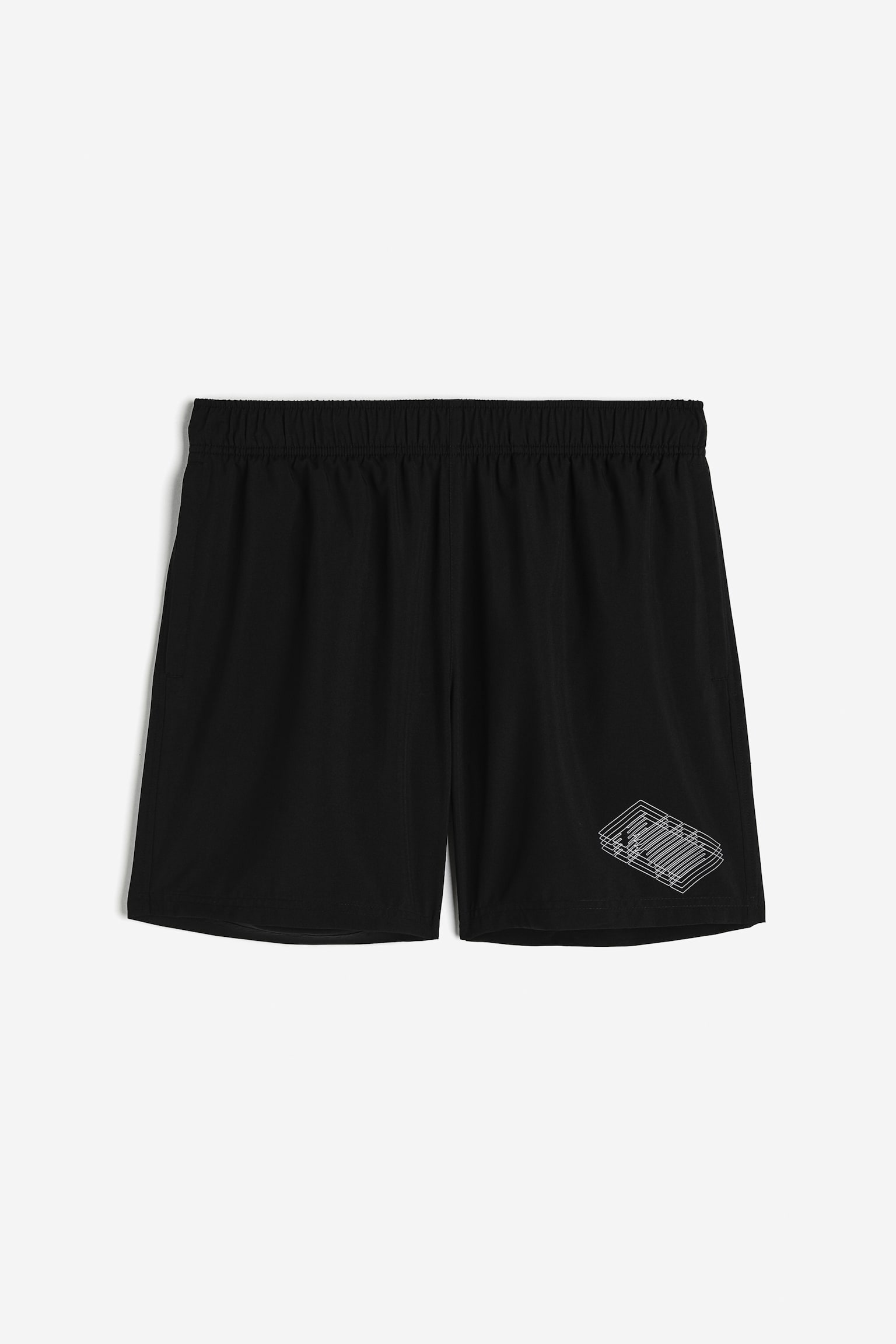 Mid Length Activewear Shorts In DryMove™ - Black/Black/Black/Dark grey/Pattern/Dark orange/Khaki green/Brown/Teal/Orange/Beige/Pattern/Dark grey/Light green - 1