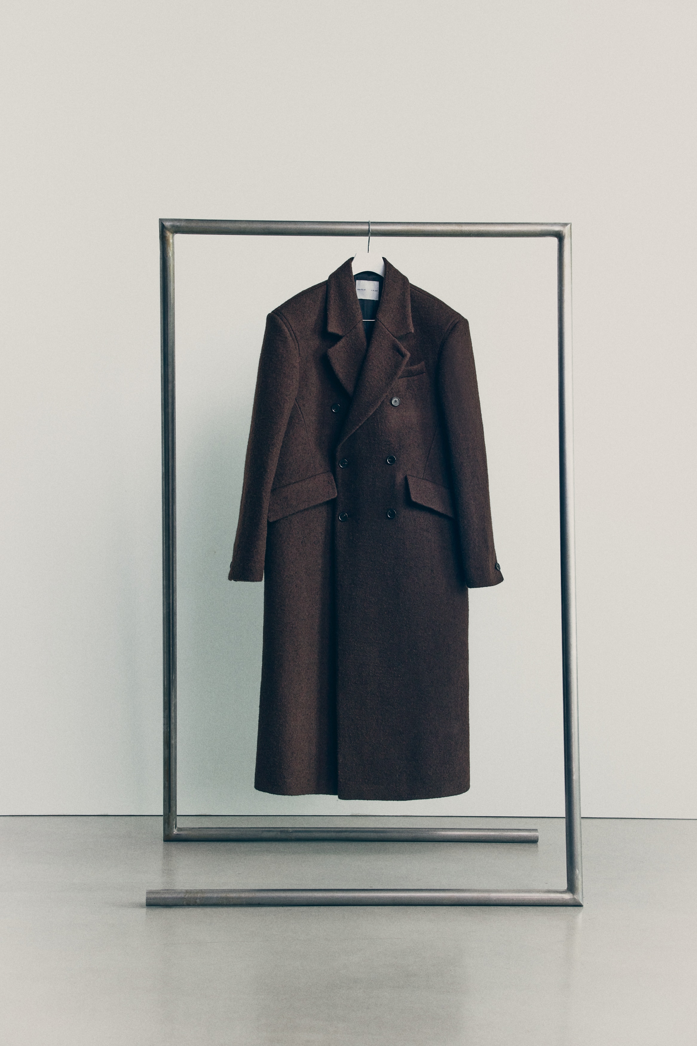 ウール ダブルブレストコート - ブラウン - Men | H&M JP