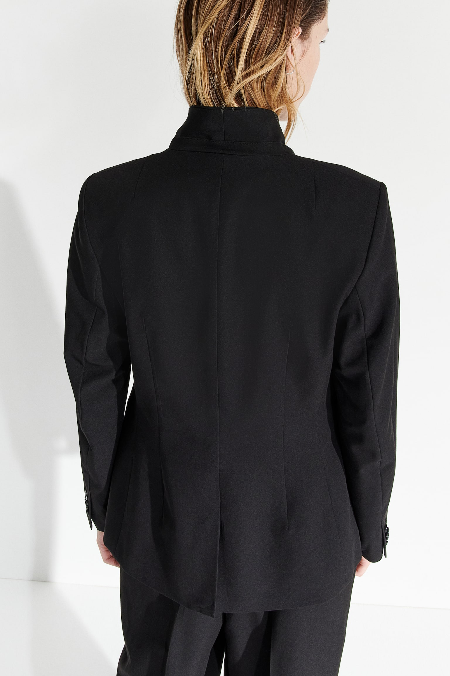 Fitted Blazer - Black - 3