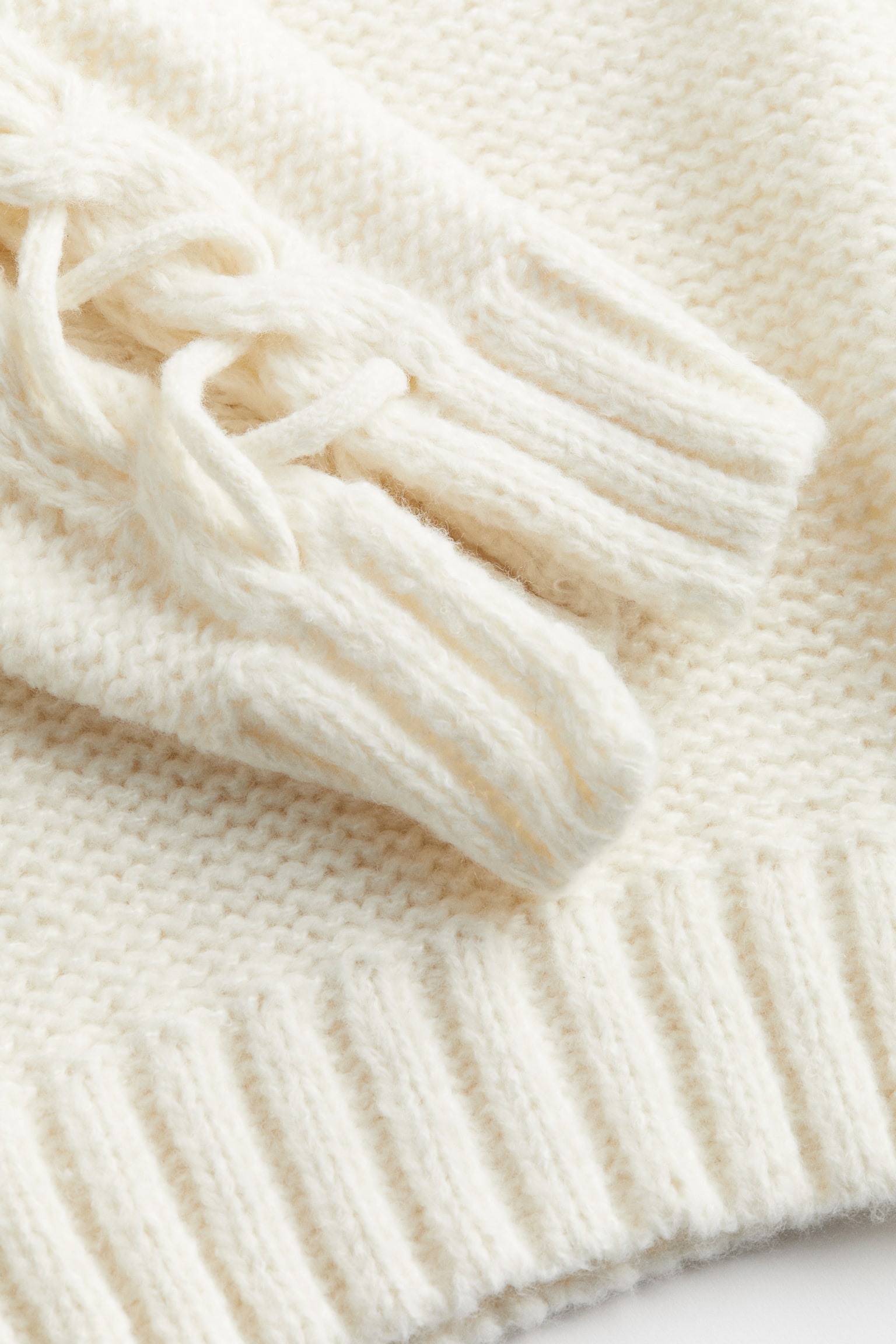 Lacing-detail jumper - Cream - 2