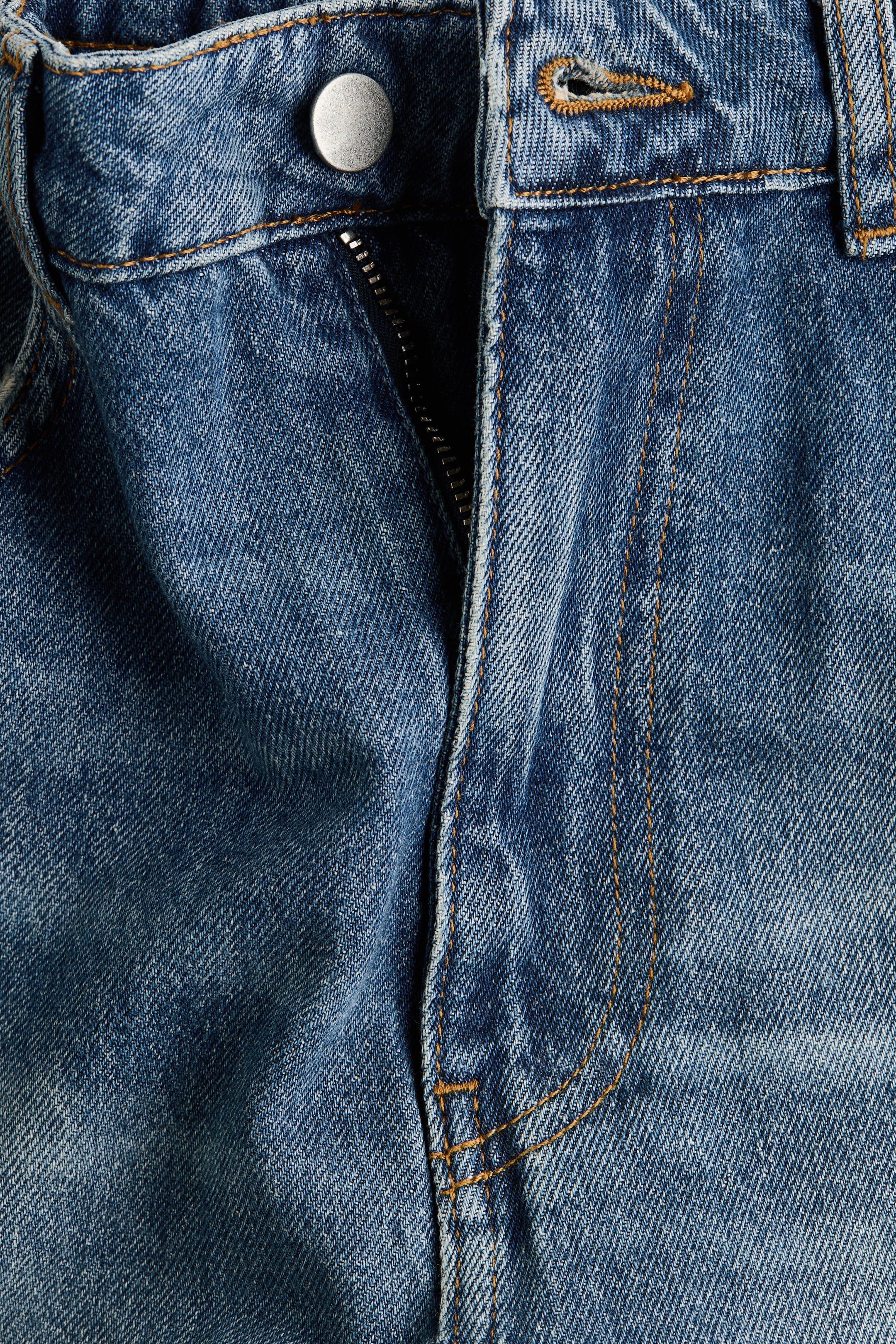 Wrap-detail denim Bermuda Shorts