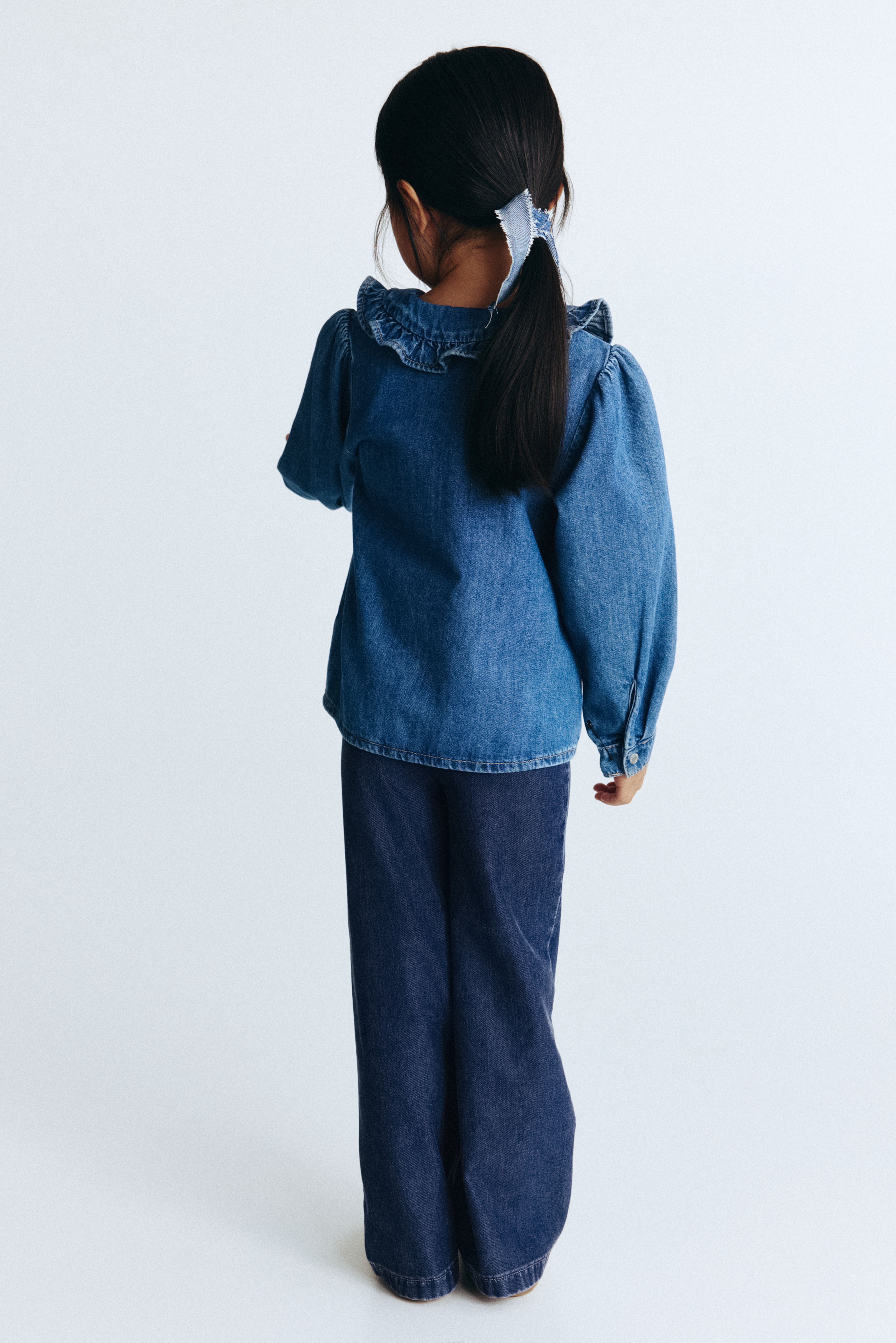 Wide Denim-look Pants