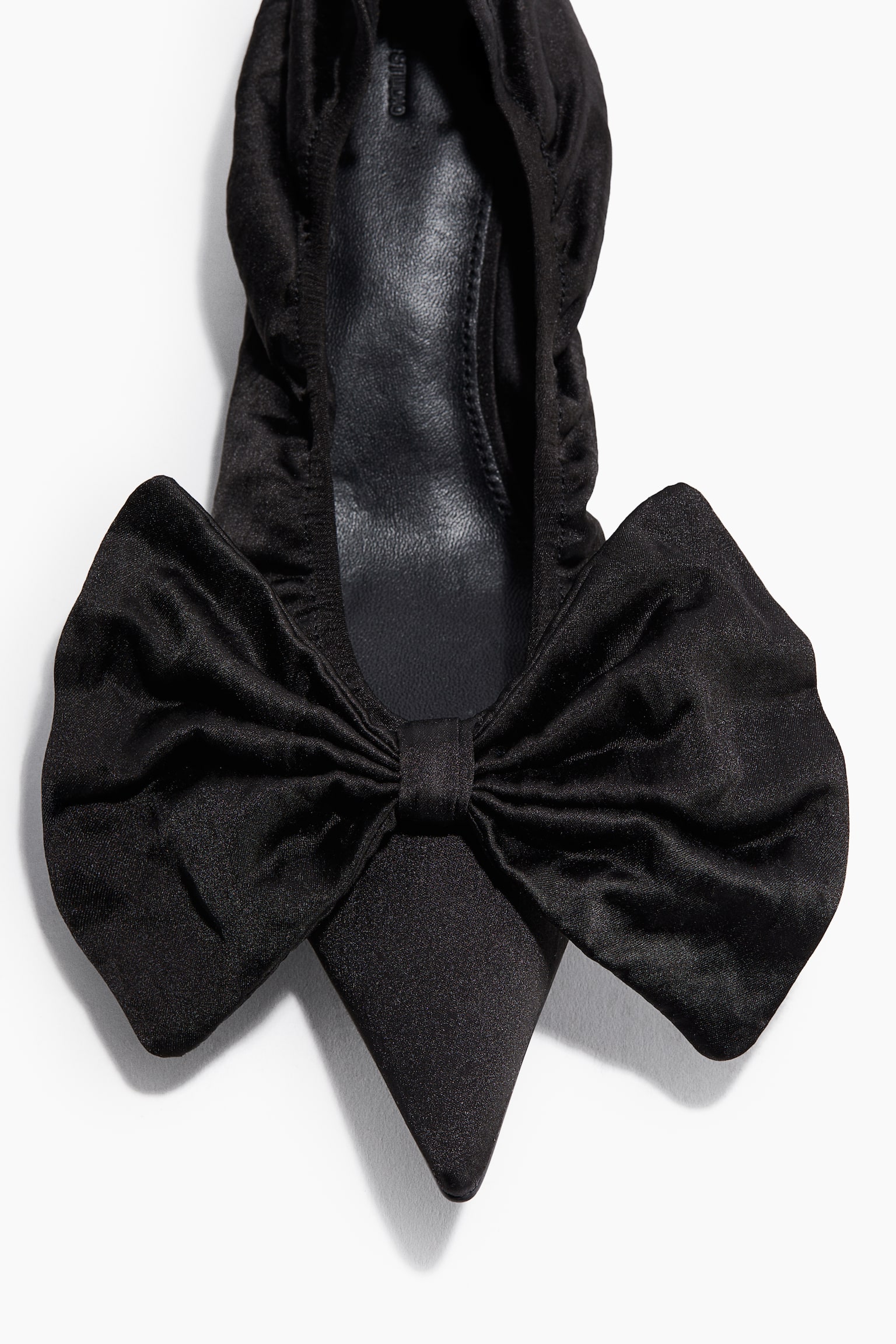 Bow-detail court shoes - Black - 3