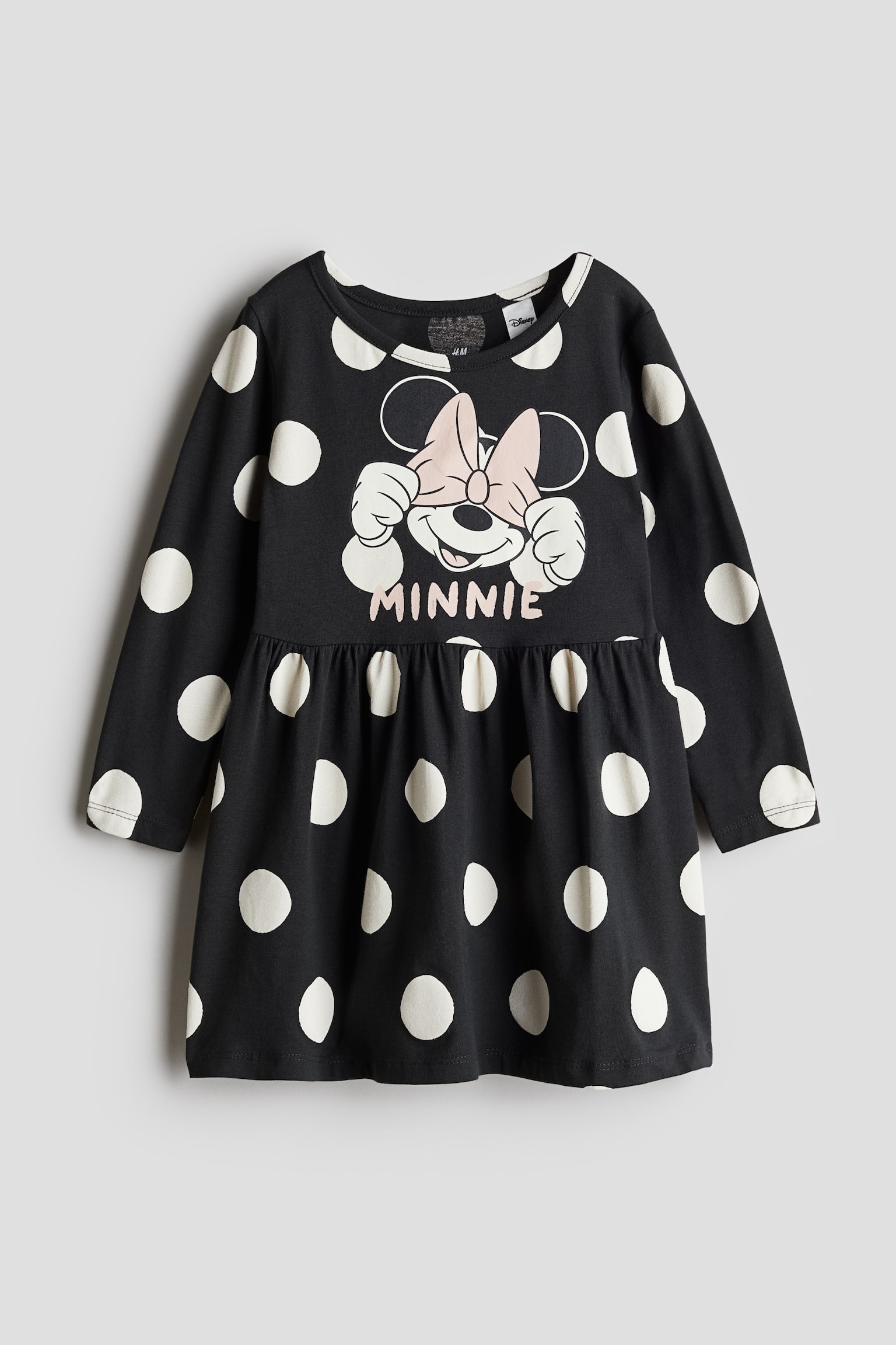 Vestido estampado de algodón - Gris oscuro/Minnie Mouse - 1