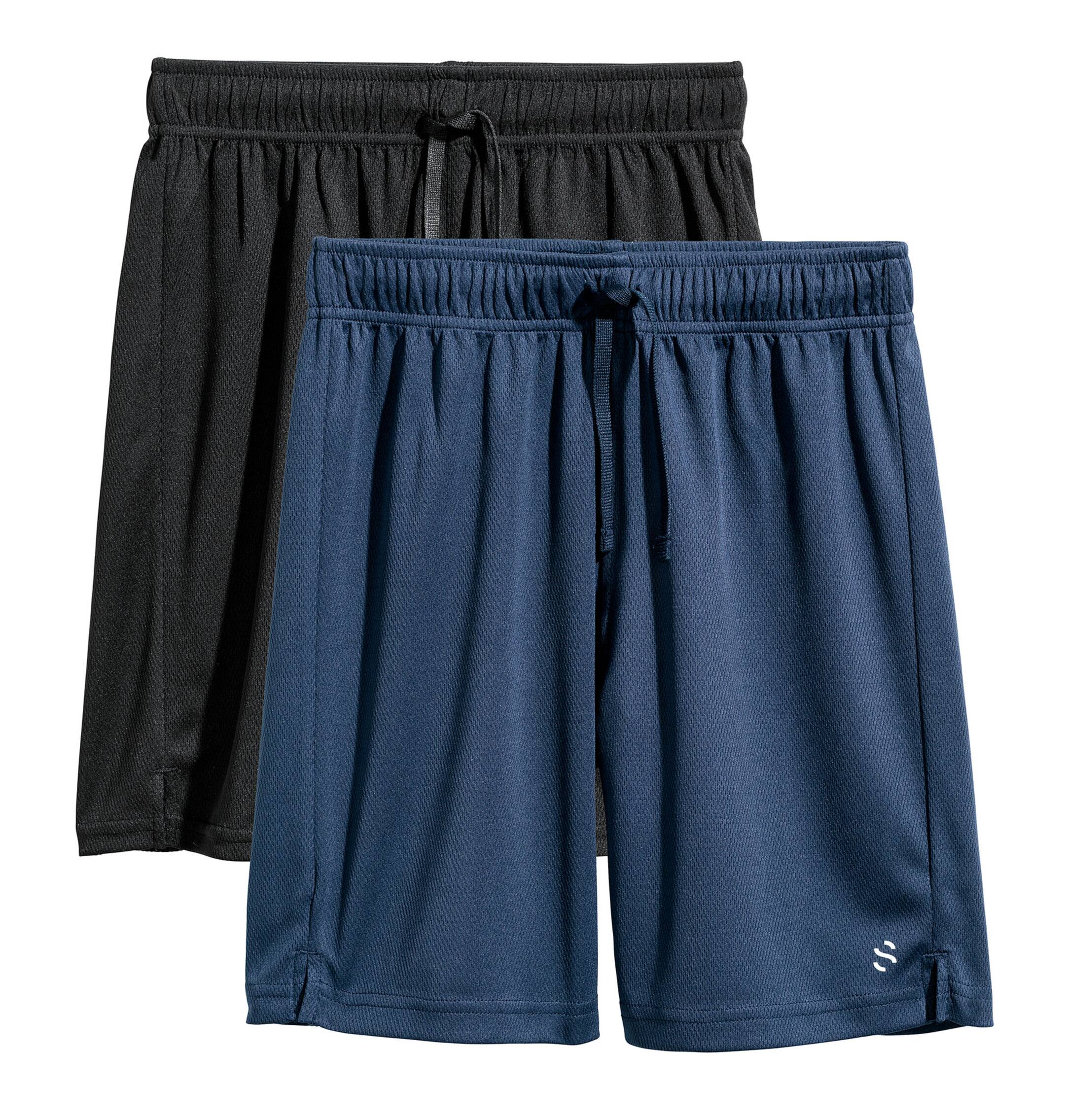 View larger image: 2-pack Sports Shorts - Black/dark blue - Kids | H&M CA 1