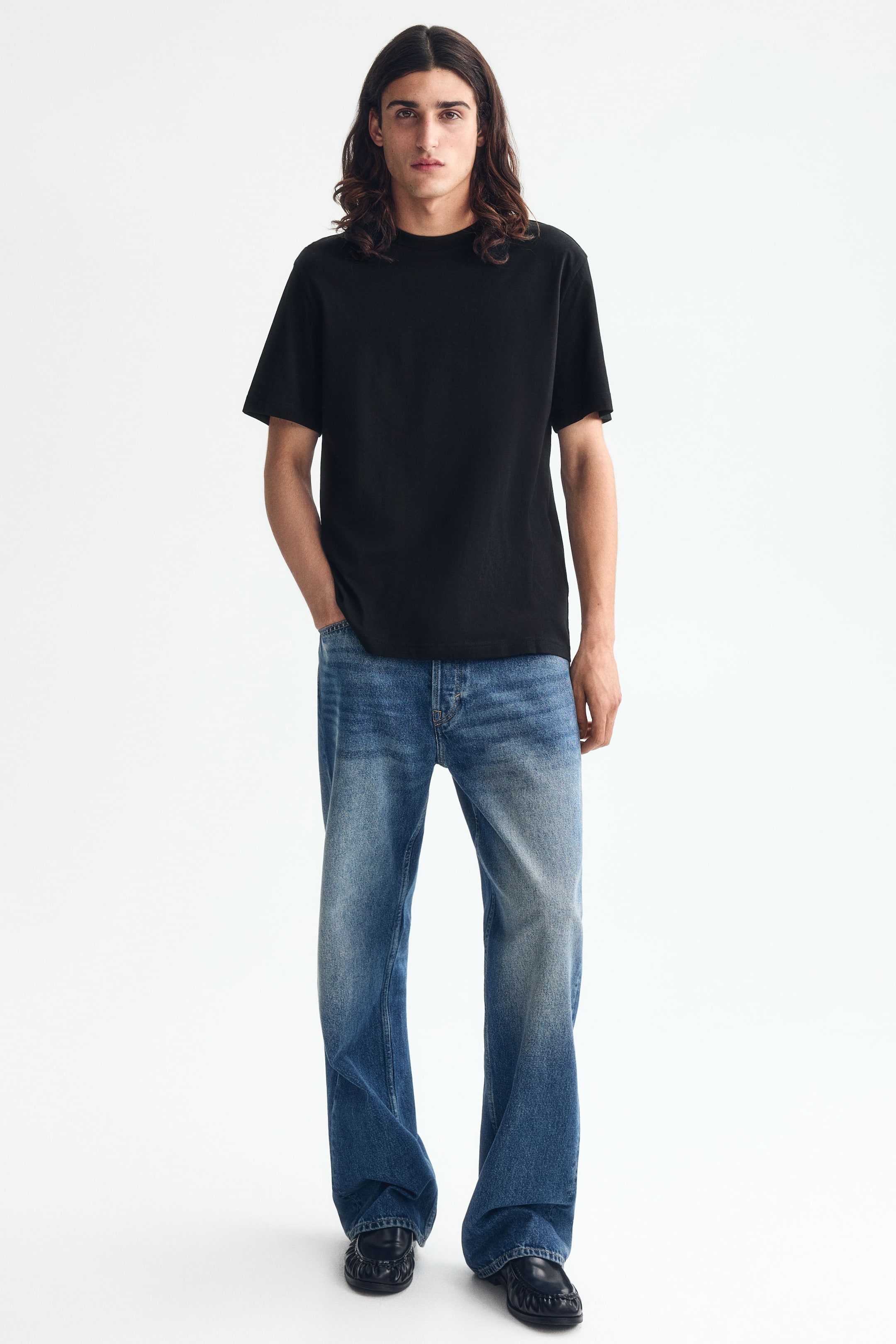 Visualizza l'immagine ingrandita: T-shirt Regular Fit - Nero - UOMO | H&M CH 1