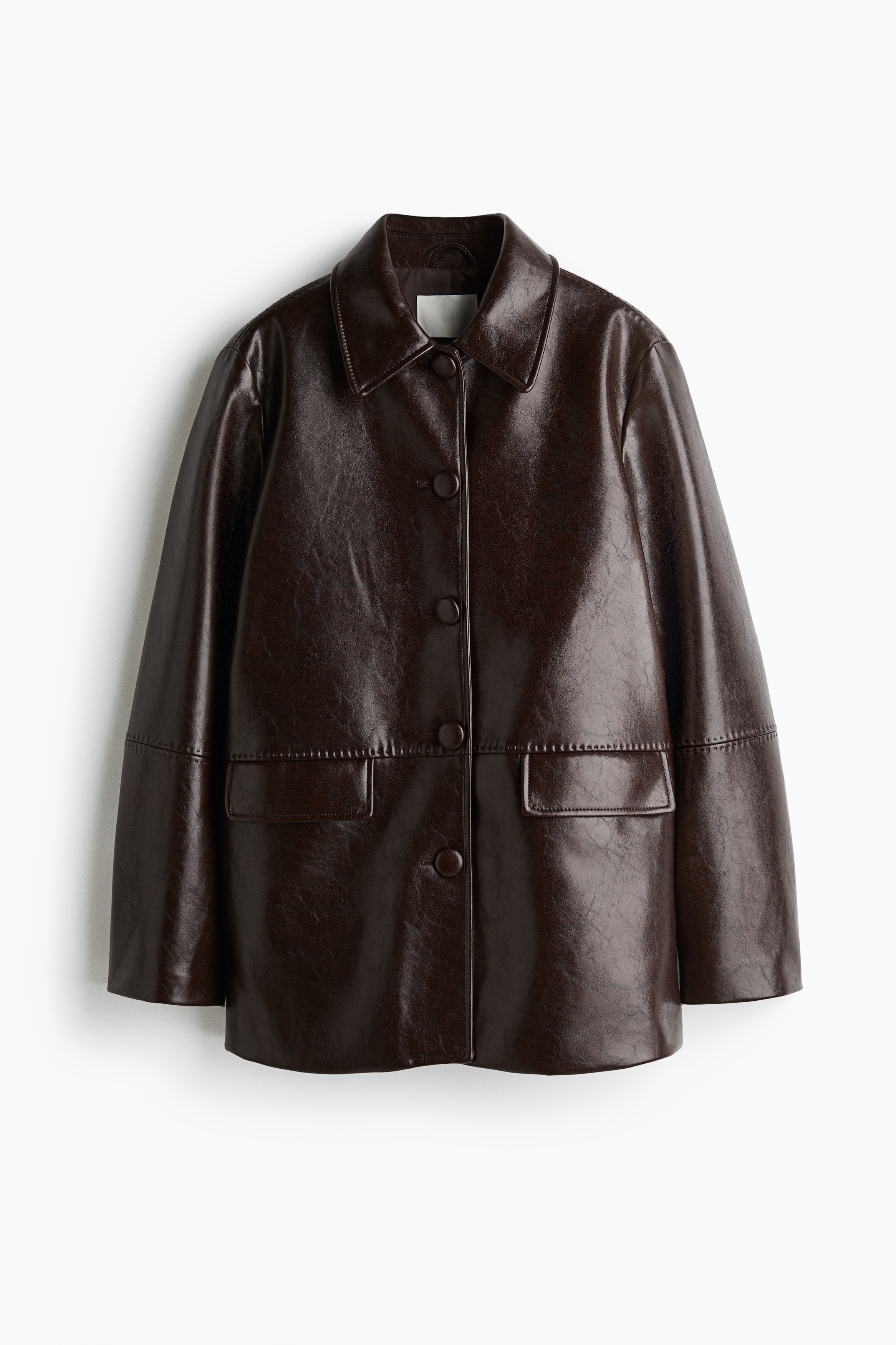 Giacca coated - Marrone scuro