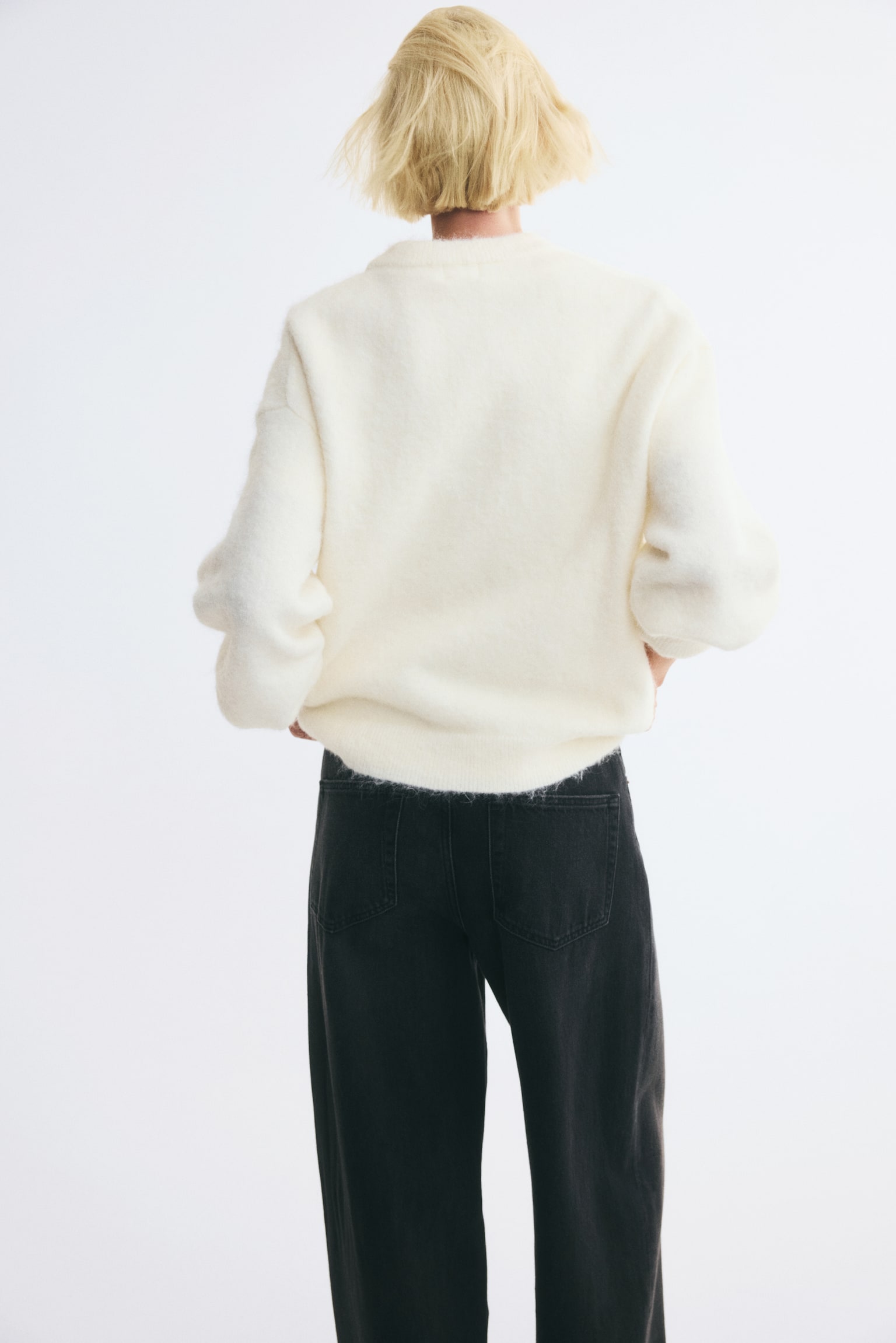 Женский свитер H&M Knit, цвет: Кремовый — фото 5