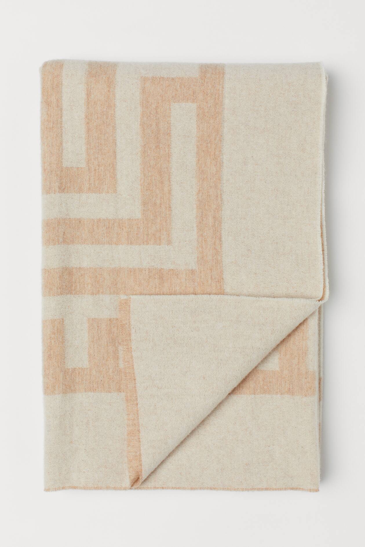 Wool blanket - White/Beige - Home All | H&M GB