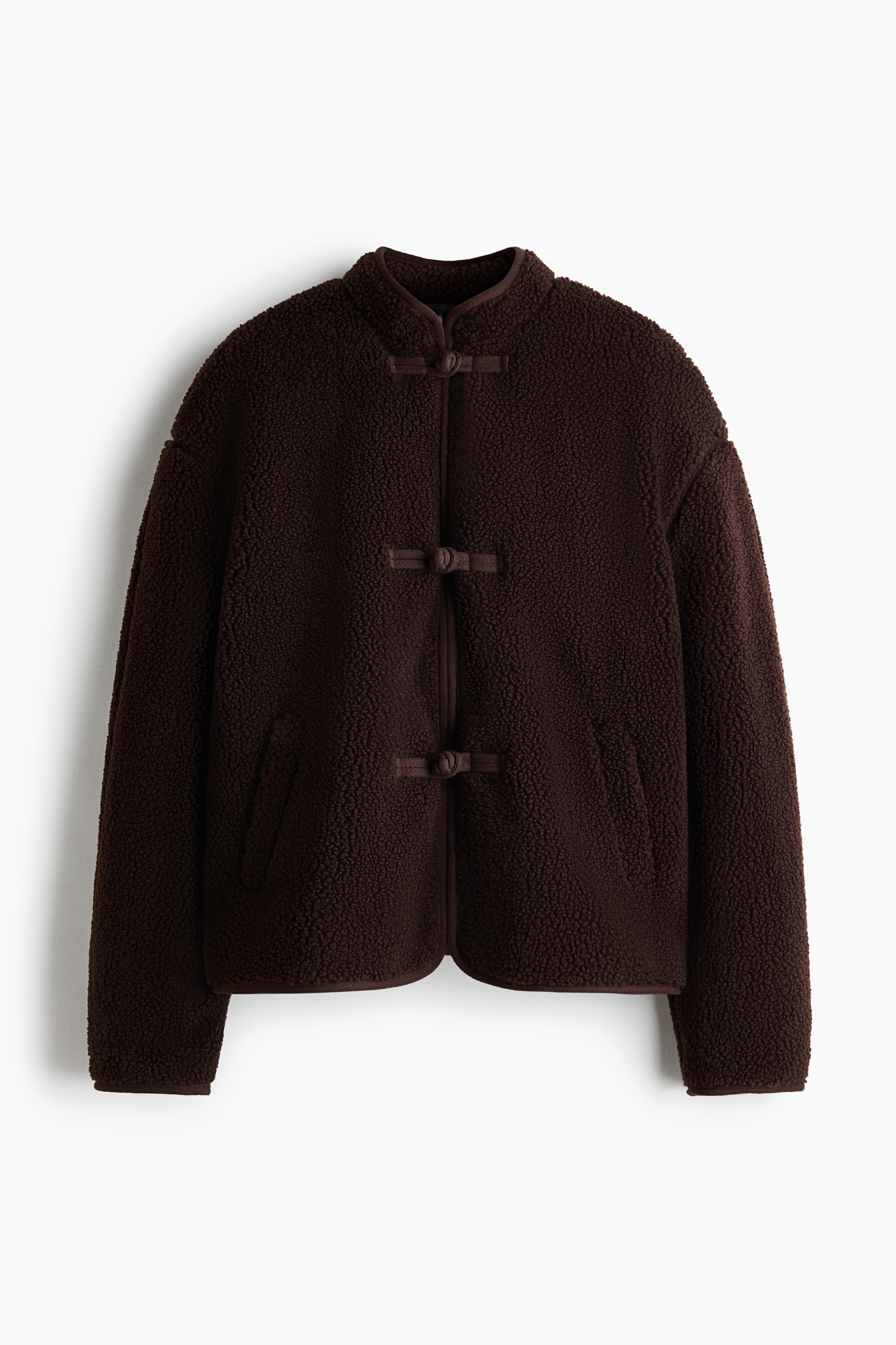 Veste en polar avec boutons noués