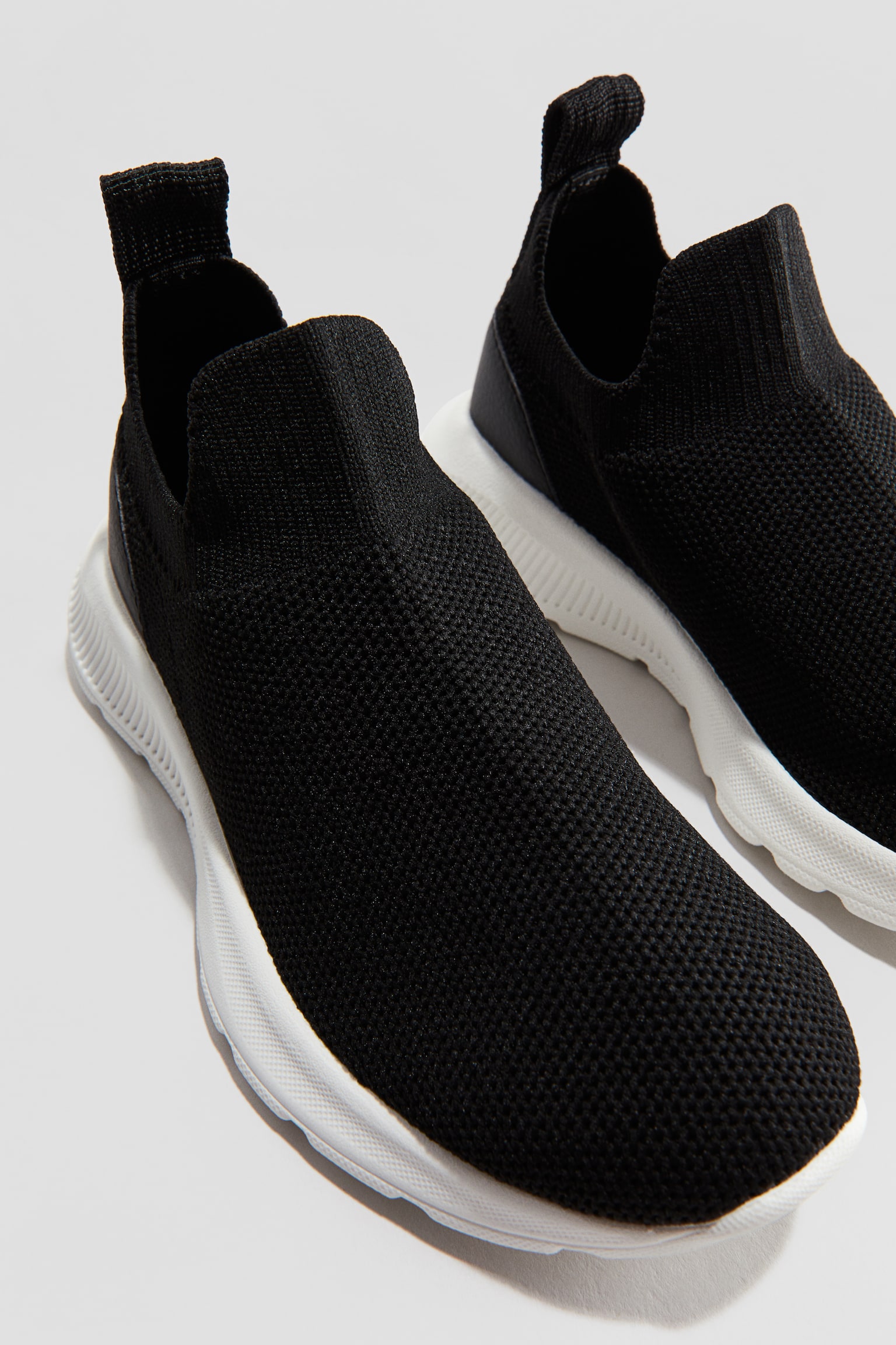 Lightweight-sole slip-on trainers - Black/Light mole - 3