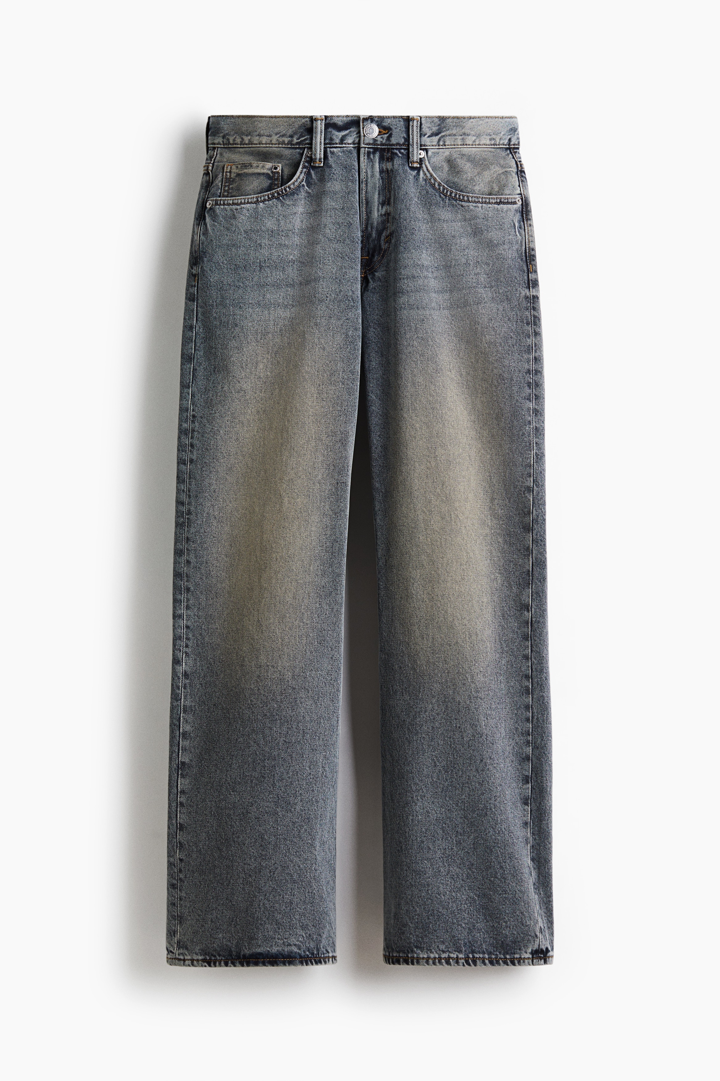 H & M - Relaxed Bootcut Jeans - Blau - Herren