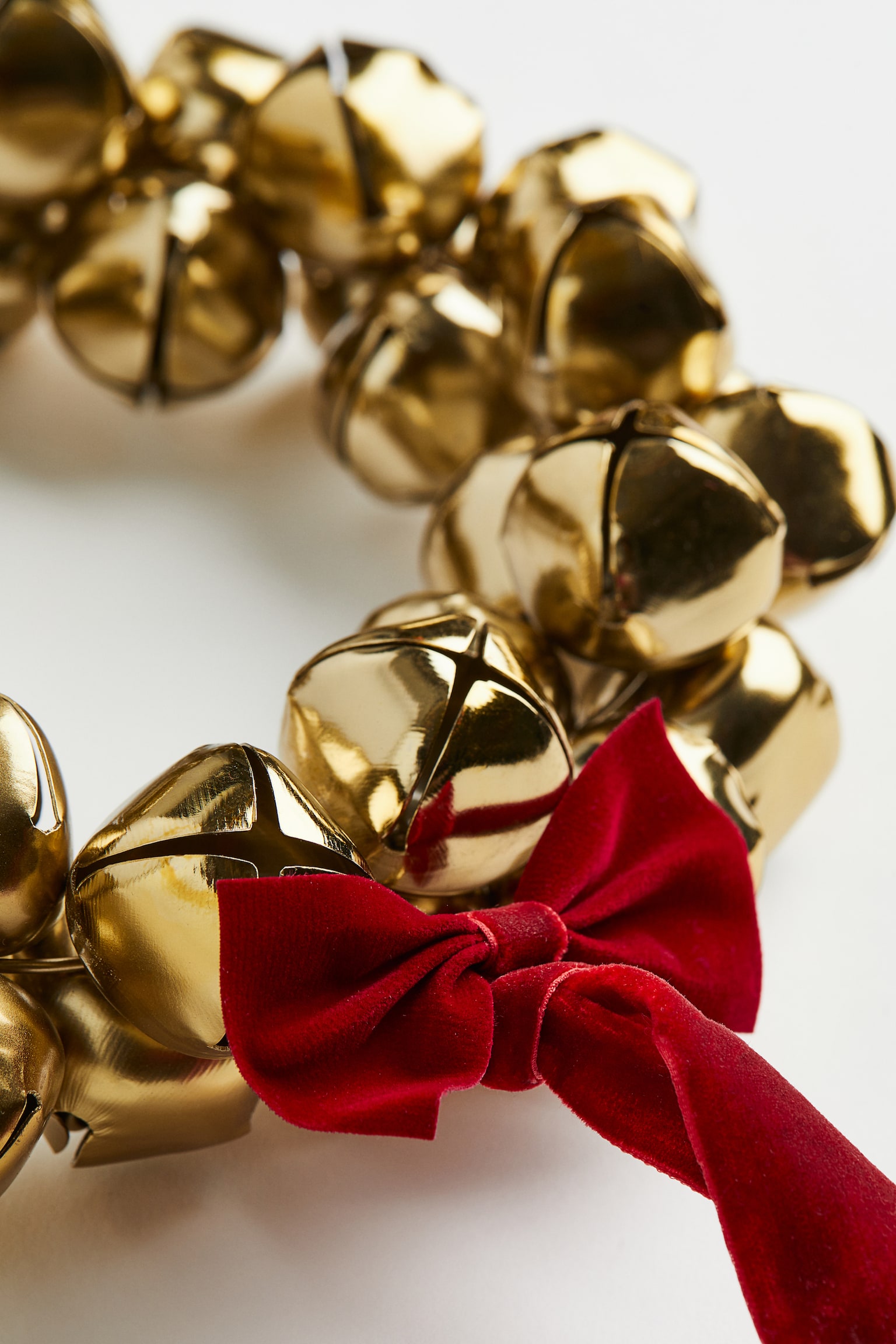 Large wreath with bells - Gold-coloured - 2