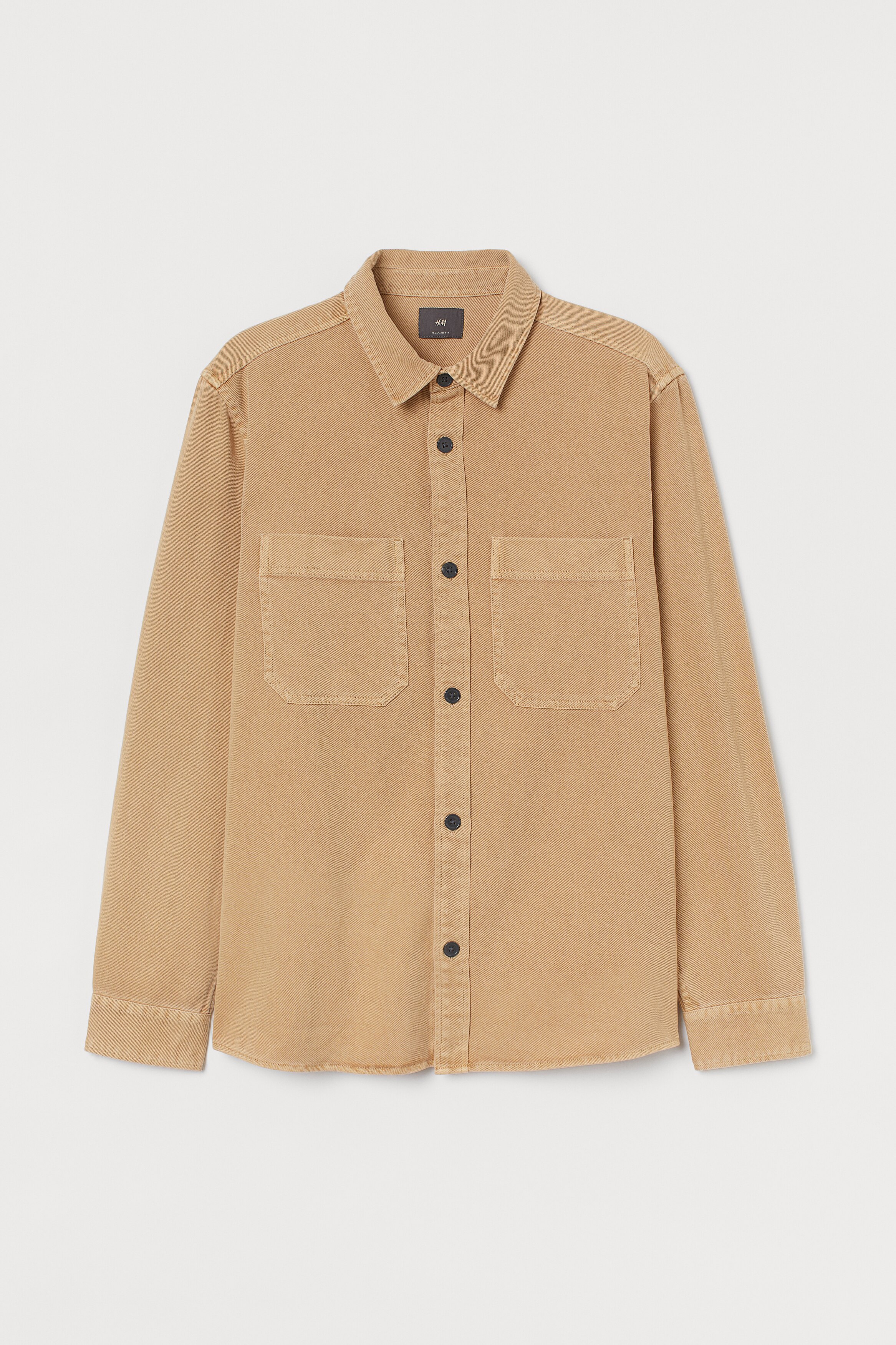 Regular Fit Overshirt Dark green Men H&M