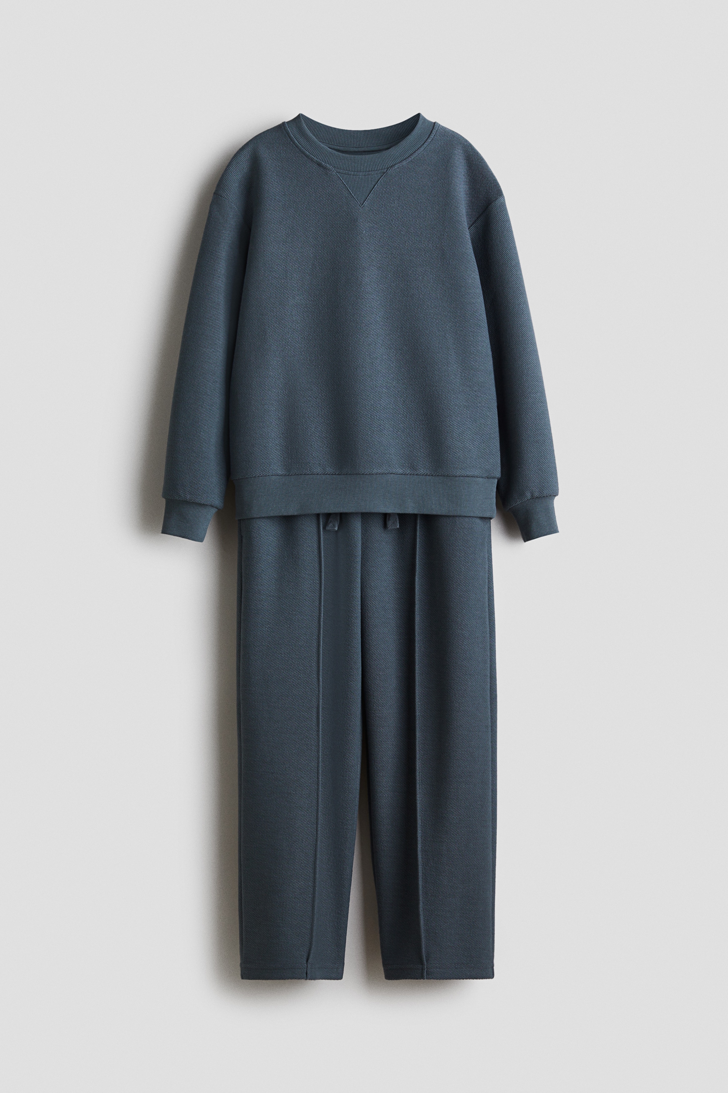 Ragazzi - Blu polvere Set 2 pezzi in felpa strutturata - Size: 134 (8-9Y)  - H&M