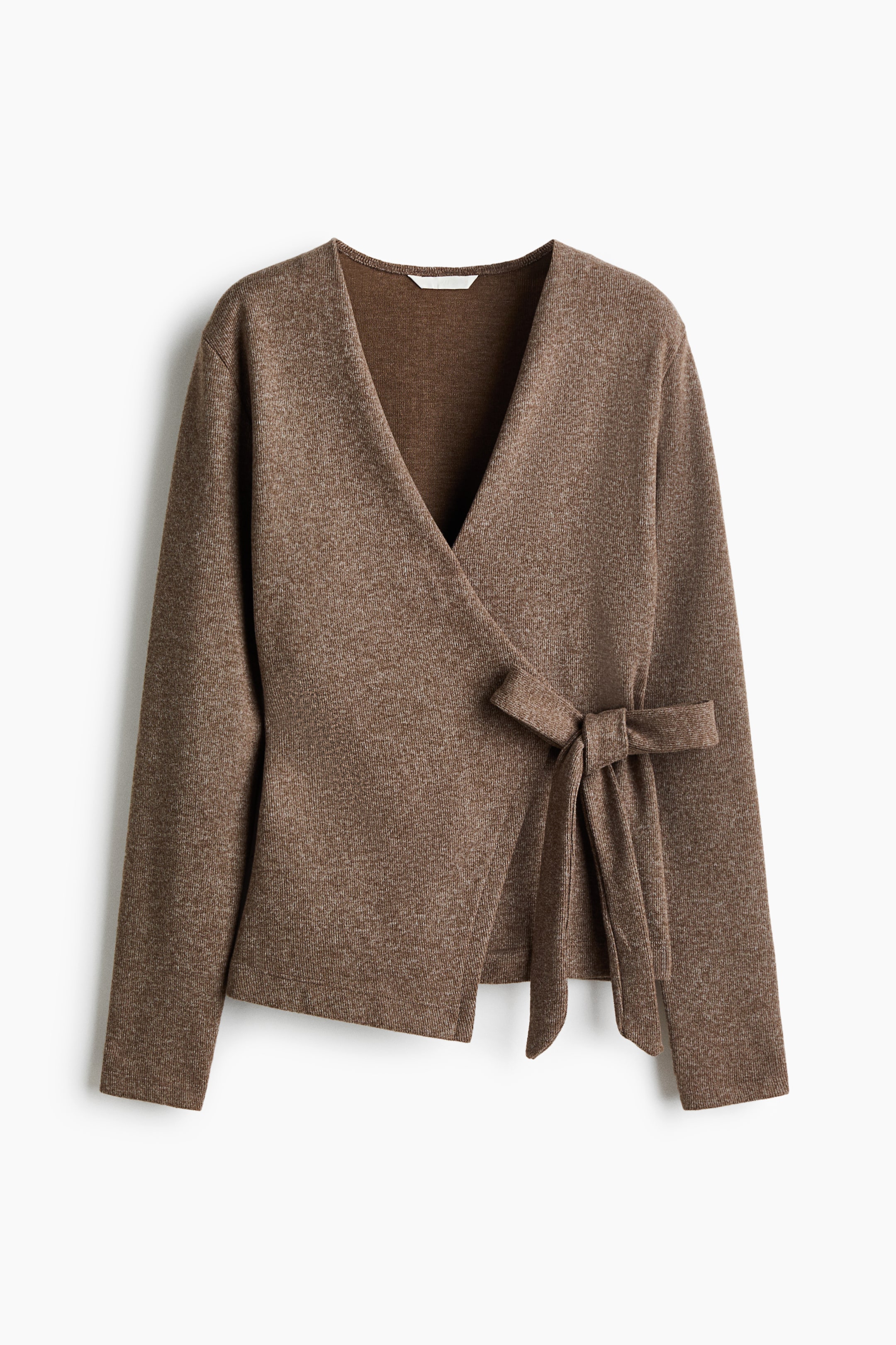View larger image: Wrap cardigan - Brown marl - Ladies | H&M 1