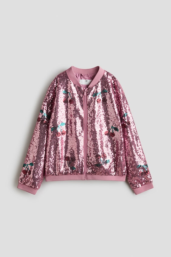Детские куртки H&M Sequined Bomber Jacket