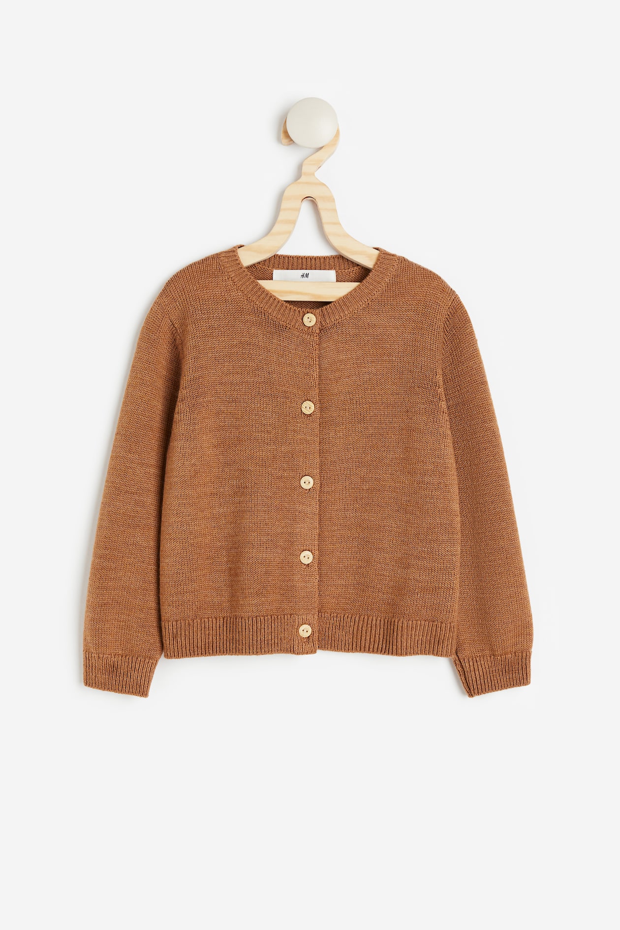 Cardigan aus Wolle Braun Kids H&M DE