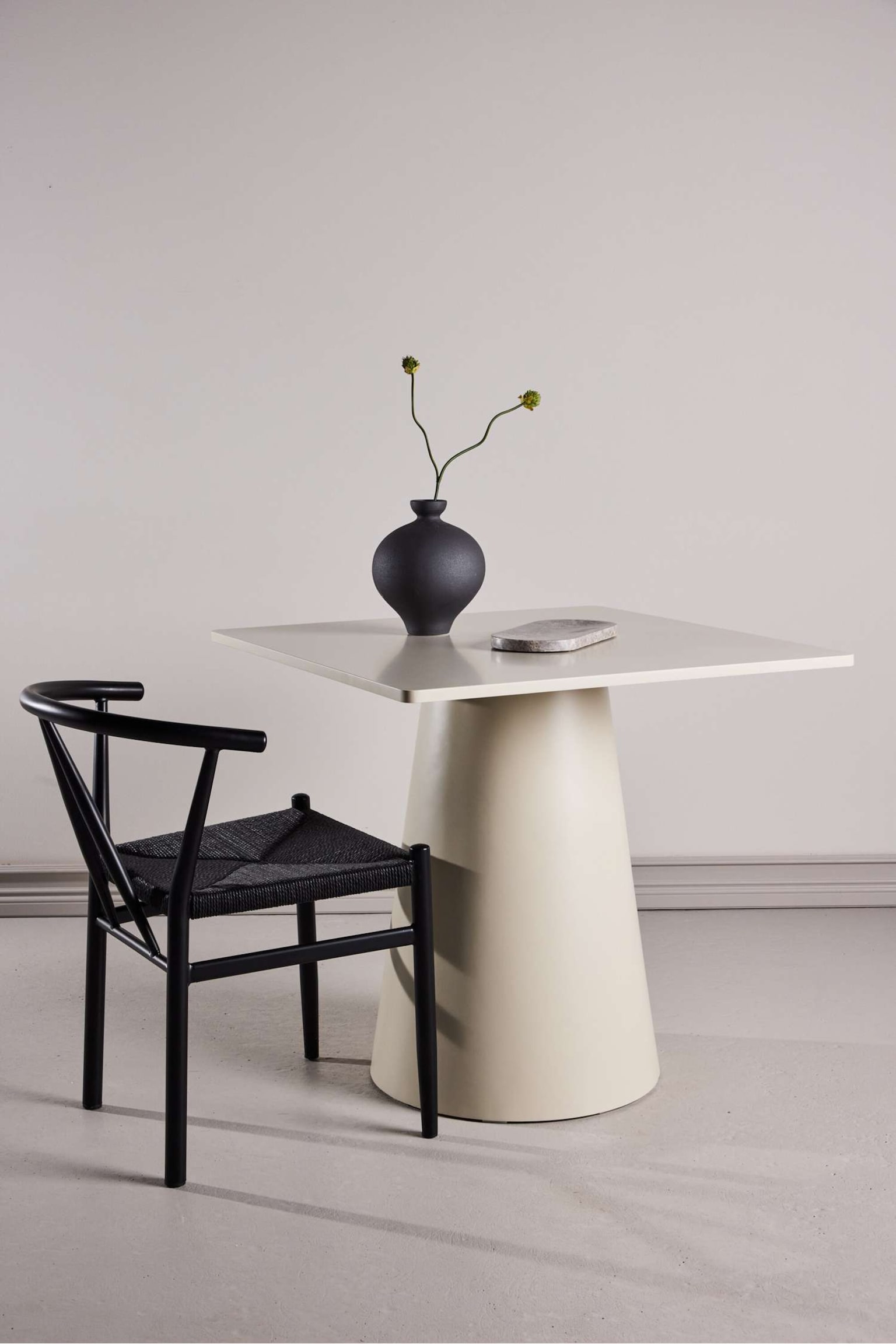 Lanzi Dining Table - Mdf, Beige/Mdf, Moka - 2