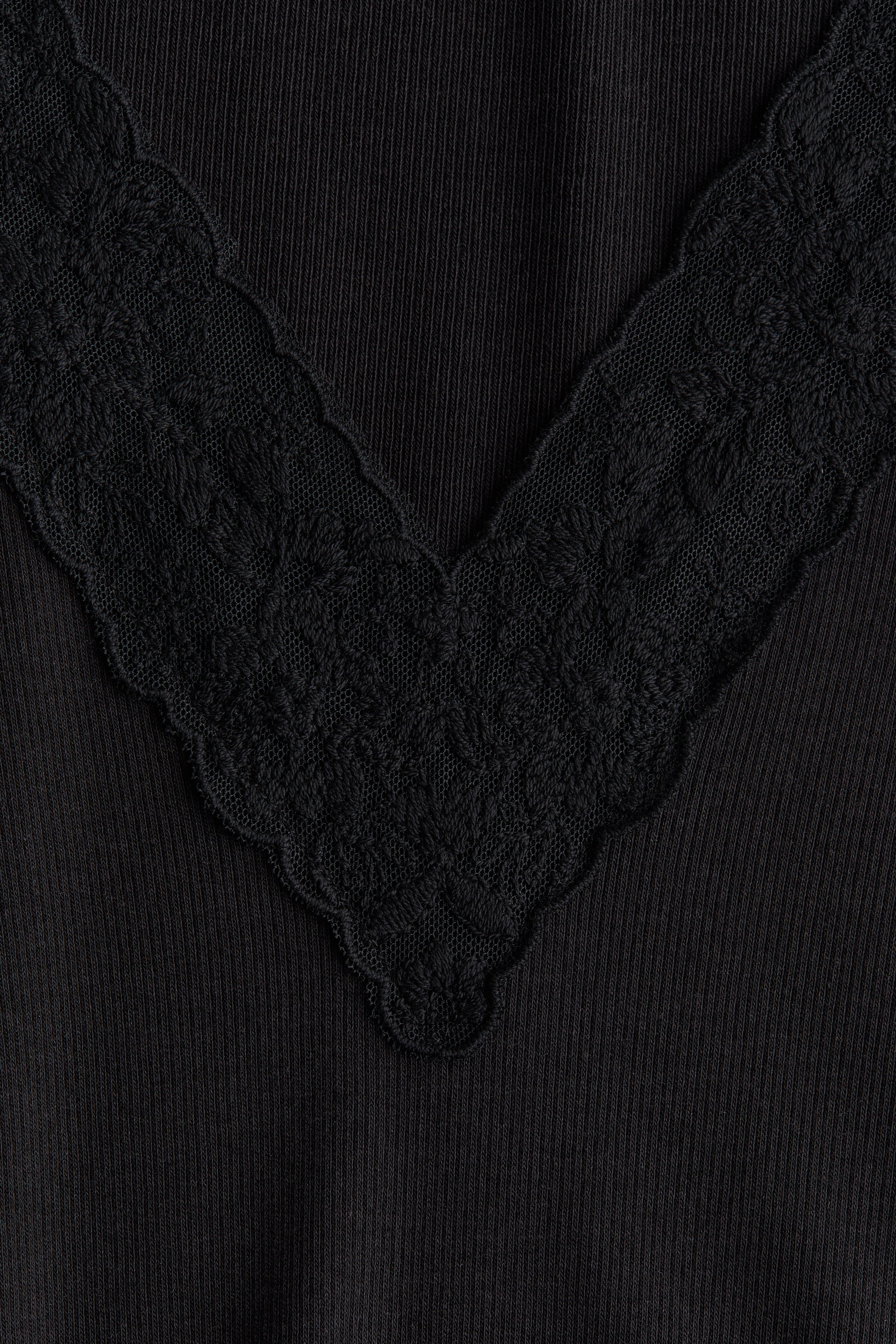 Ribbed V-Neck Top