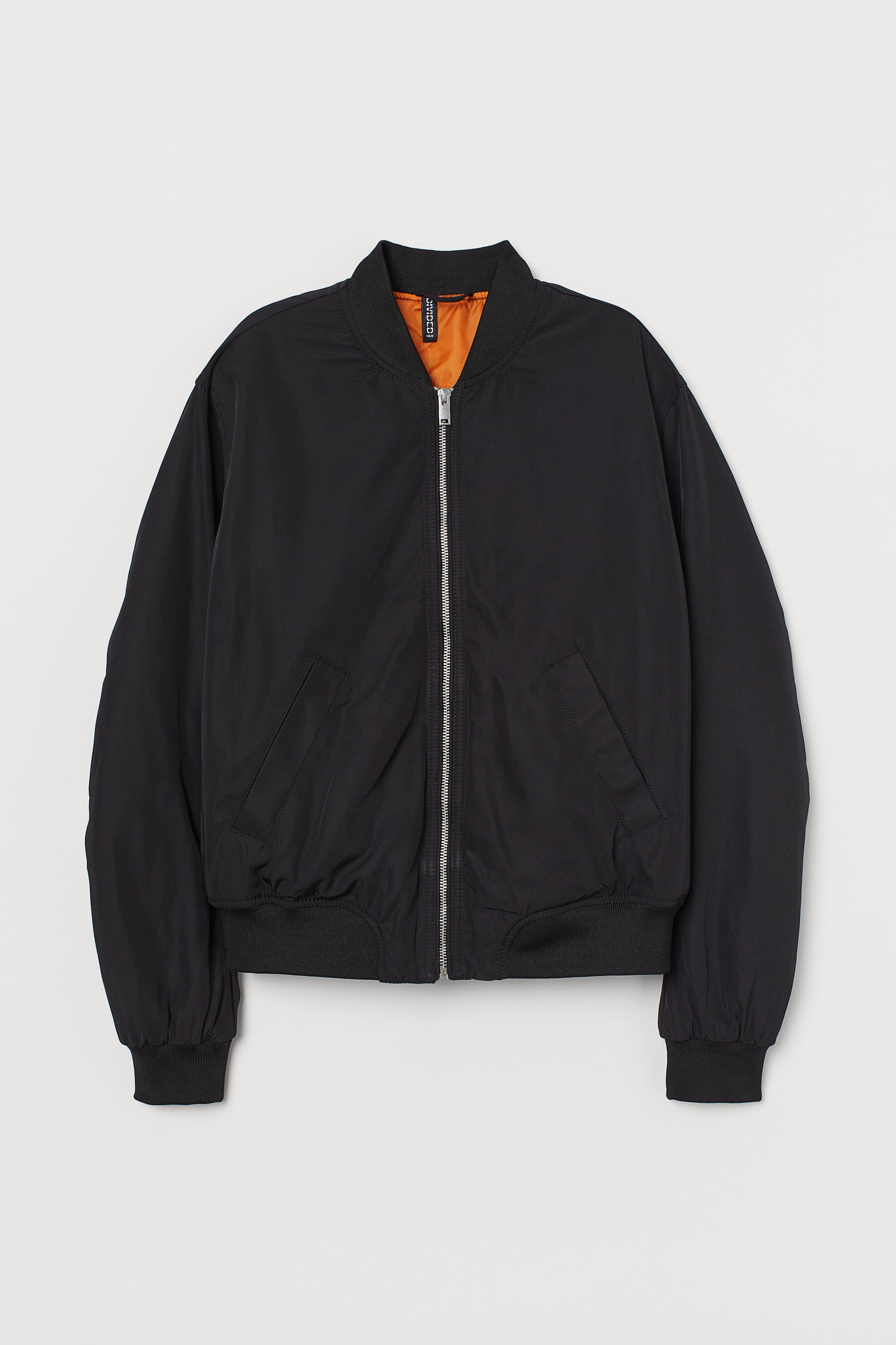 Padded Bomber Jacket - Long sleeve - Black - Ladies | H&M US