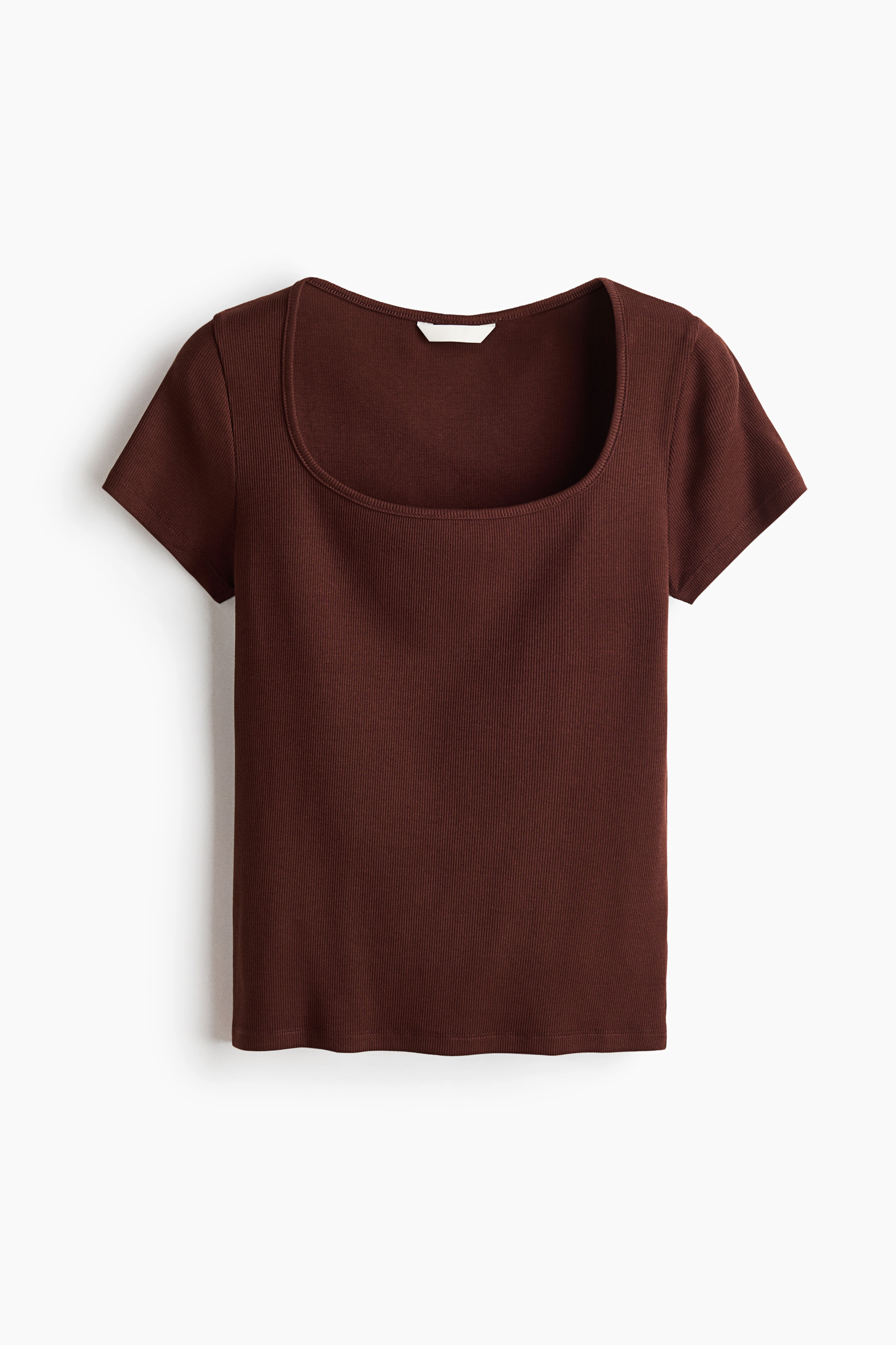 Ribbed Cotton T-Shirt