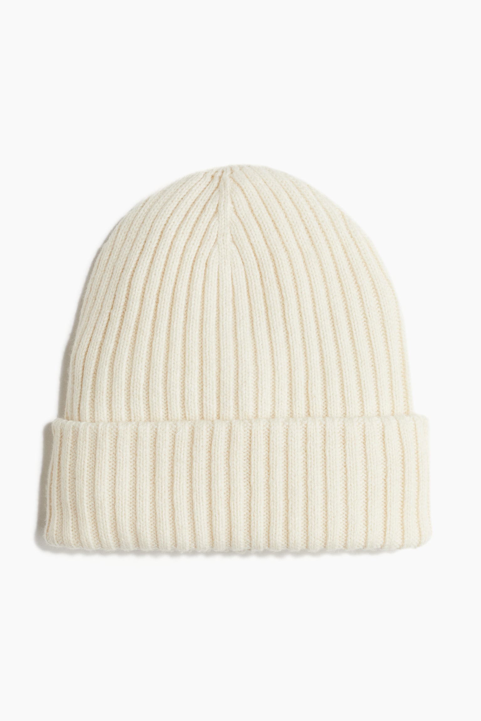 Rib-knit beanie - Cream/Black/Beige marl/Light grey marl - 2