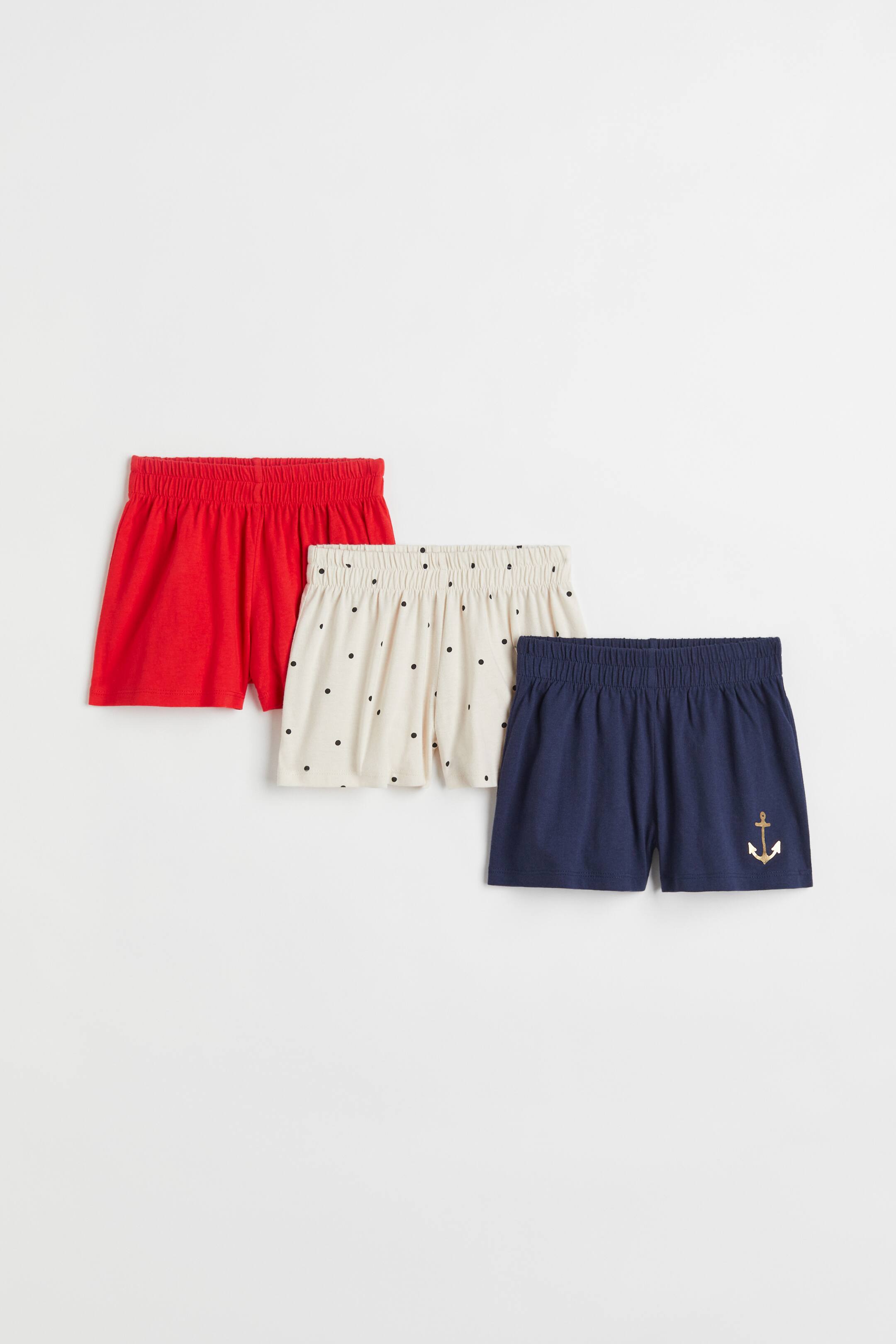 View larger image: 3-pack jersey shorts - Light beige/Anchor - Kids | H&M IN 1