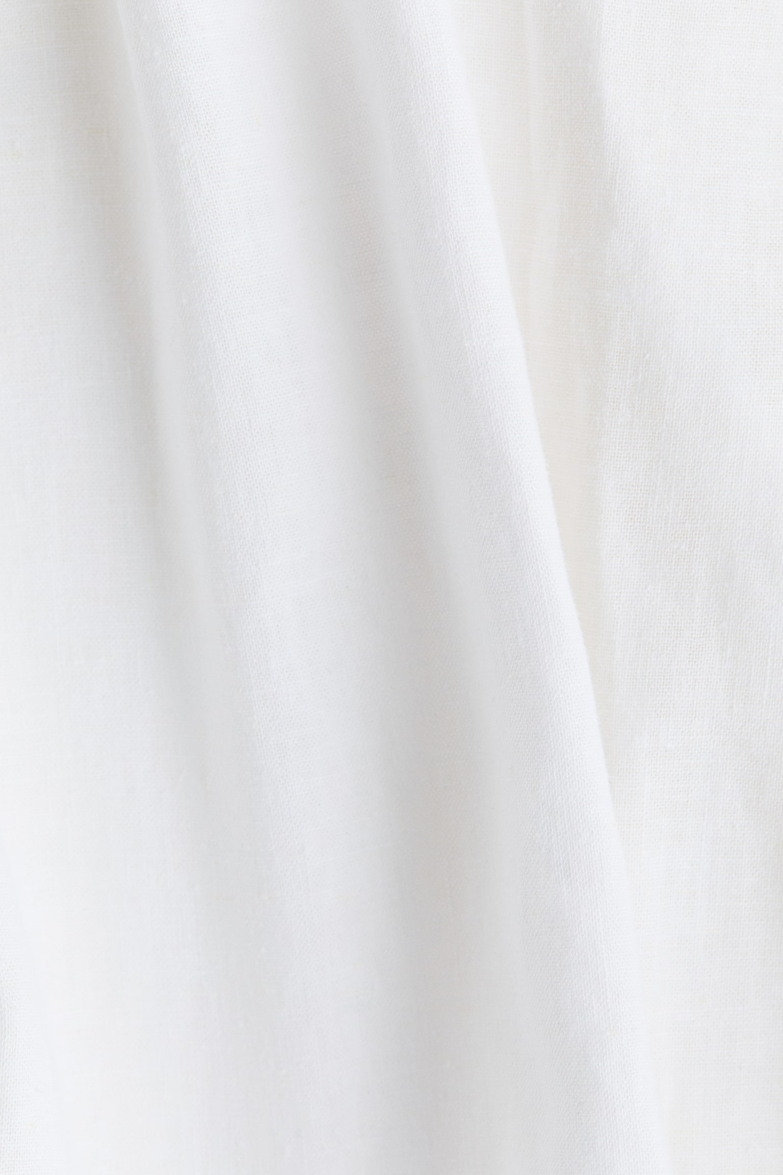 Linen-blend shirt dress - White/Rust red/Dark brown/Light beige - 2