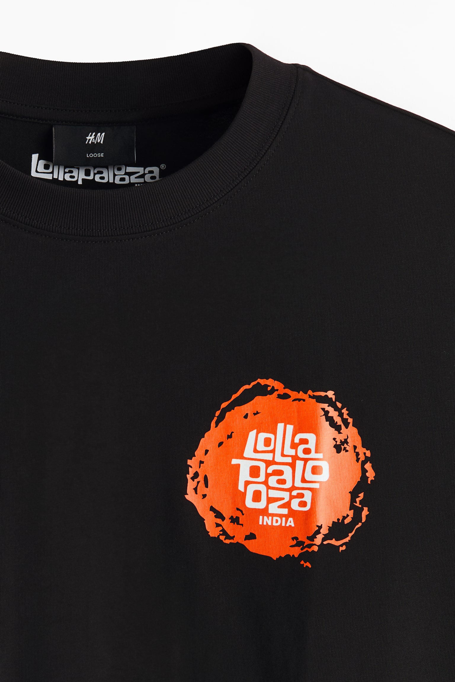 Loose Fit Printed T-shirt - Black/Lollapalooza India/Orange/Lollapalooza India/Purple/Lollapalooza - 5