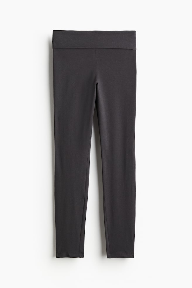 Leggings de punto - Gris oscuro - 1