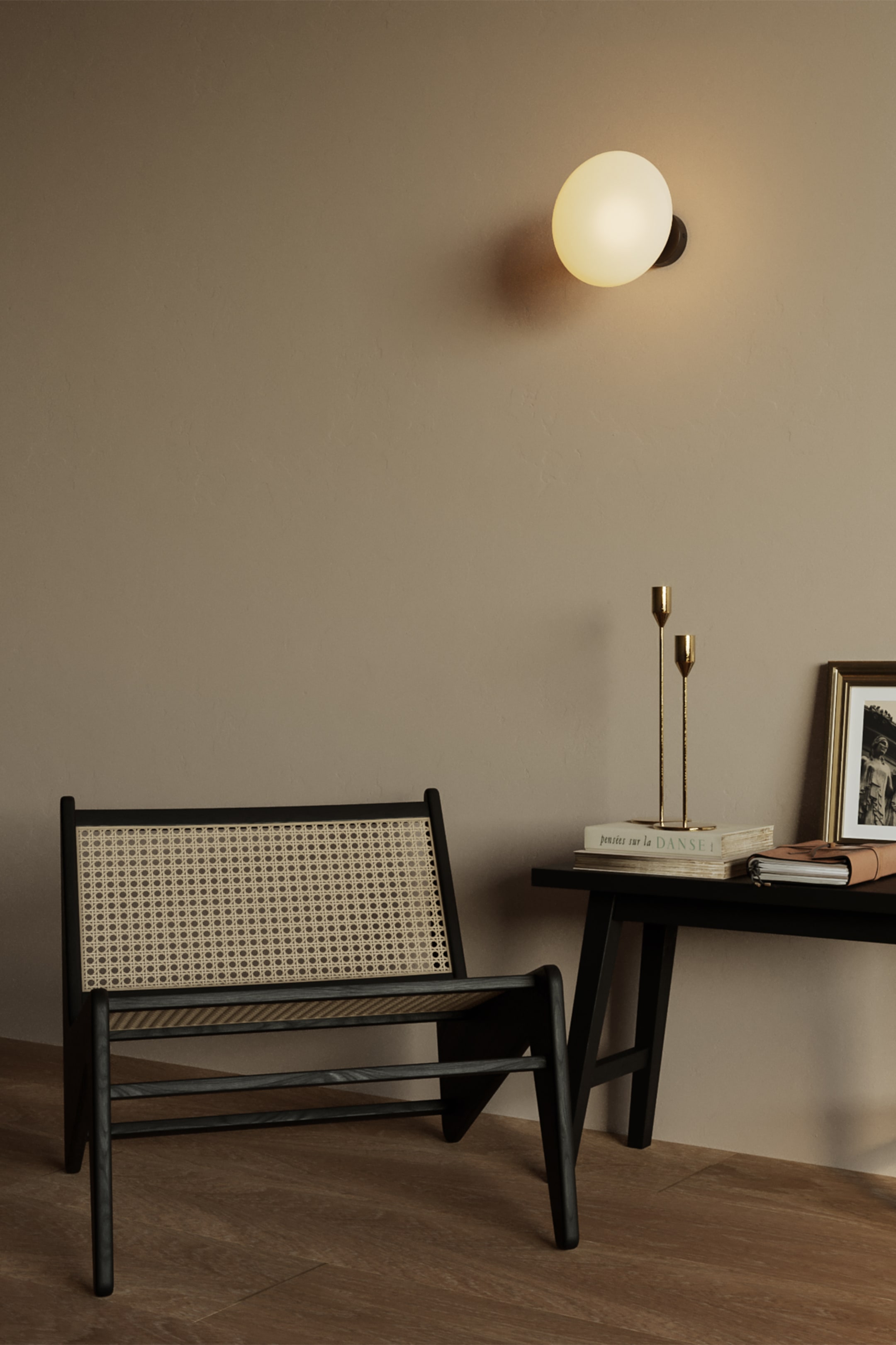 Visa större bild: Idra Vägglampa I Metall Med Ljuskälla - Svart - Creative-Cables - Home All | H&M SE 1