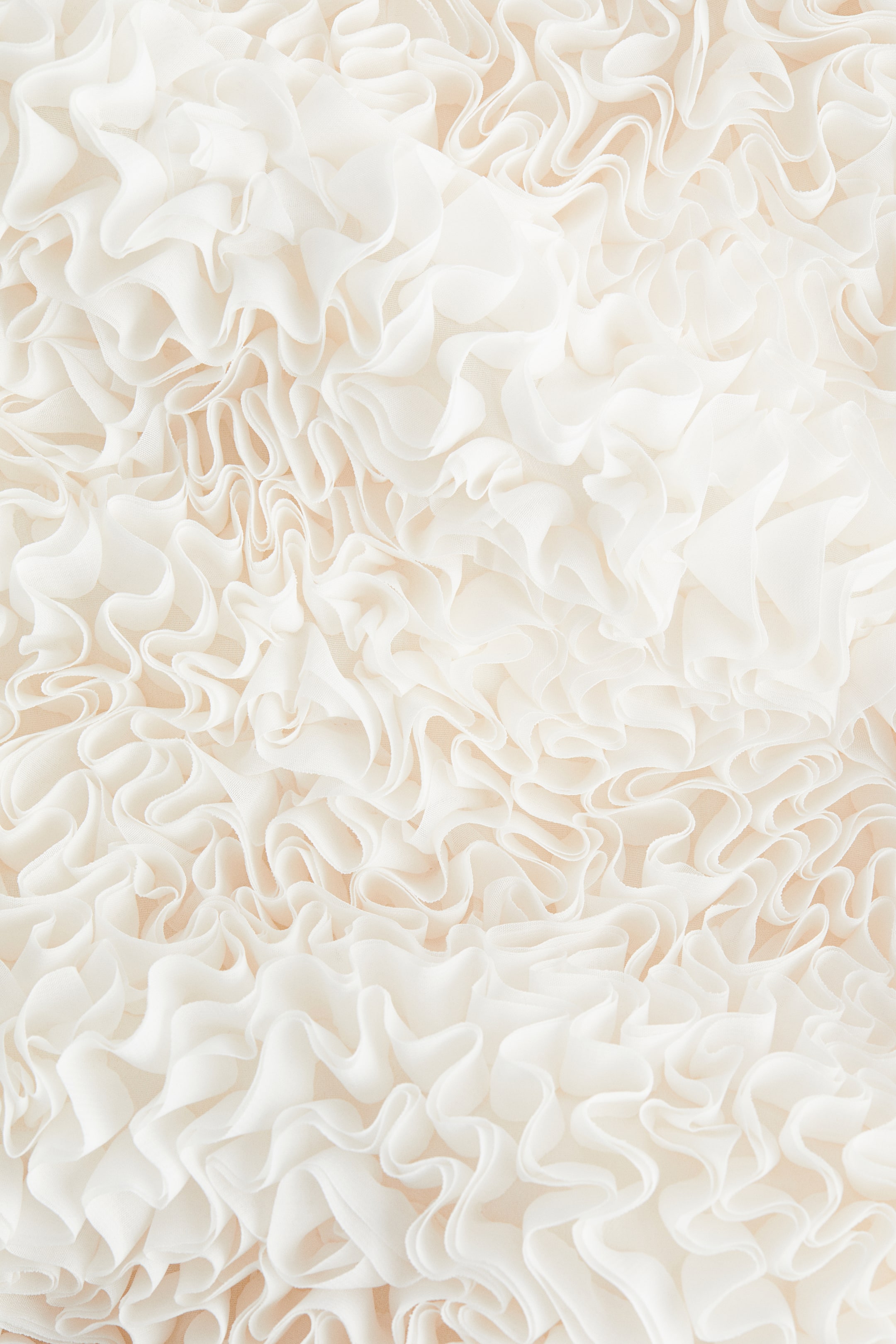 View larger image: Ruffled Halterneck Dress - Cream - Ladies | H&M AU 5