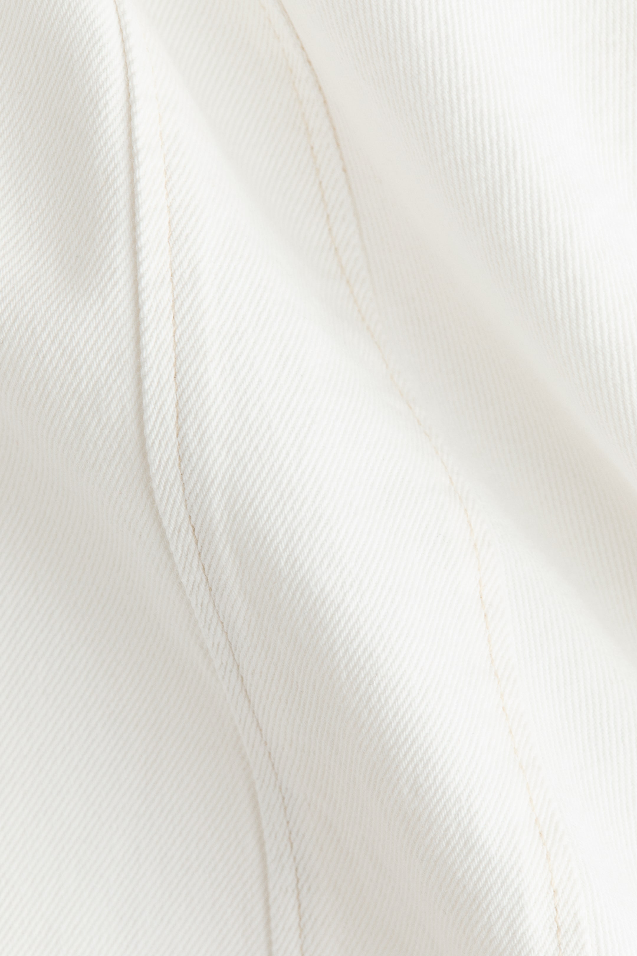 Flared-Skirt Denim Dress