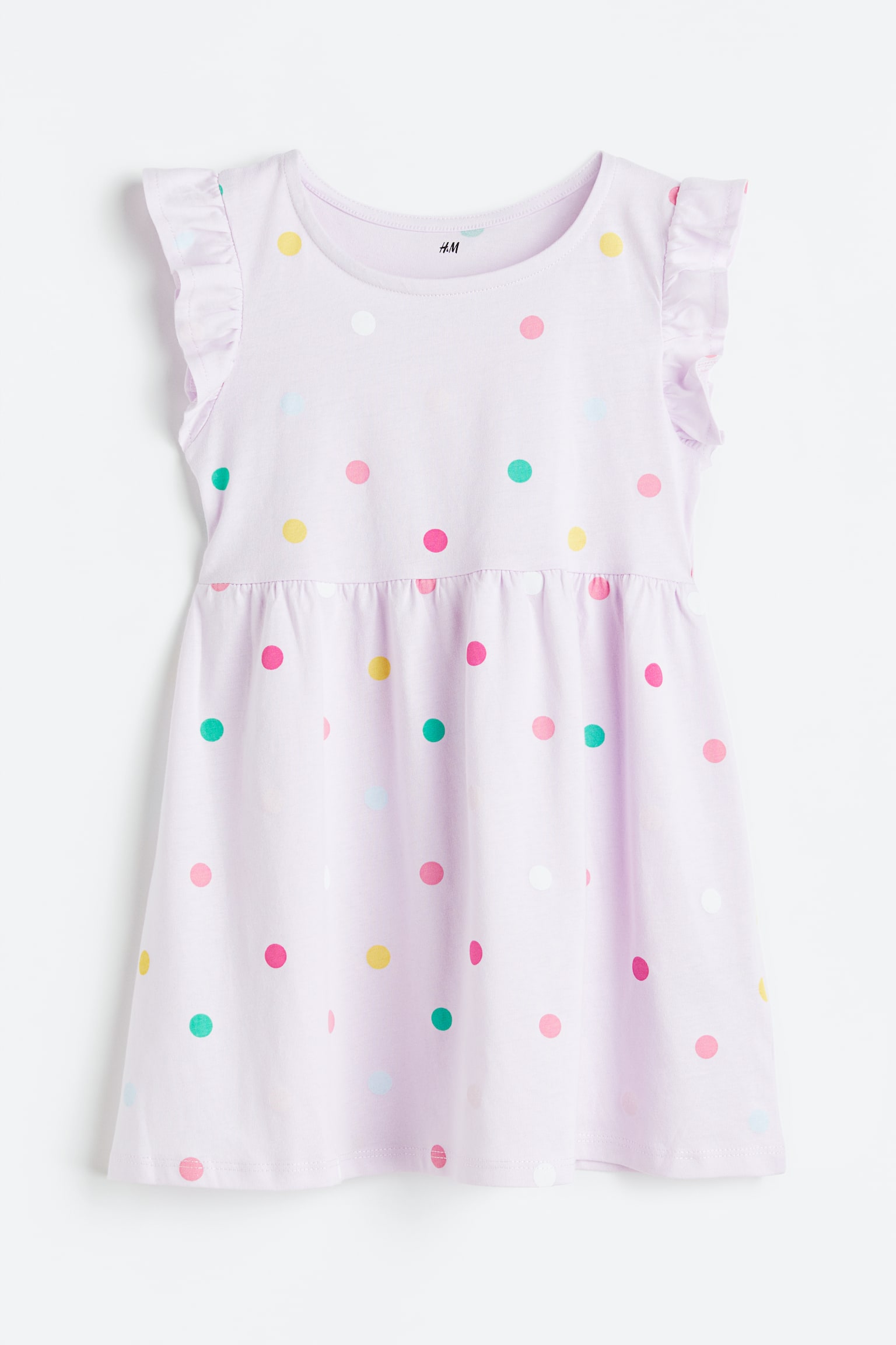 Patterned dress - Light purple/Spotted/Dusty pink/White striped/Dusty purple/Hearts/Natural white/Spotted - 1