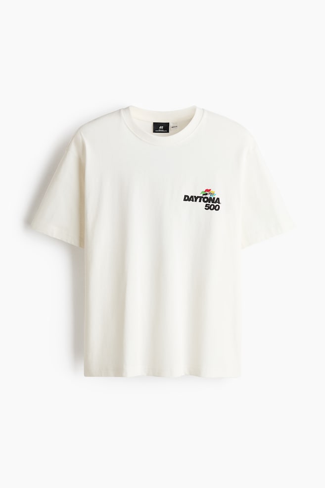 Loose Fit T-shirt - White/NASCAR/White/Keith Haring/White/Claude Monet/White/The Rolling Stones/White/Smiley® Originals/White/Kodak/Black/Nirvana/Dark gray/Nirvana/White/Formula 1/Dark green/Henri Matisse/Black/Scarface/Black/Metallica/Black/Post Malone/Black/Florida Gators/White/Oasis/White/University of Michigan/Black/2Pac/Light blue/Monet - 1
