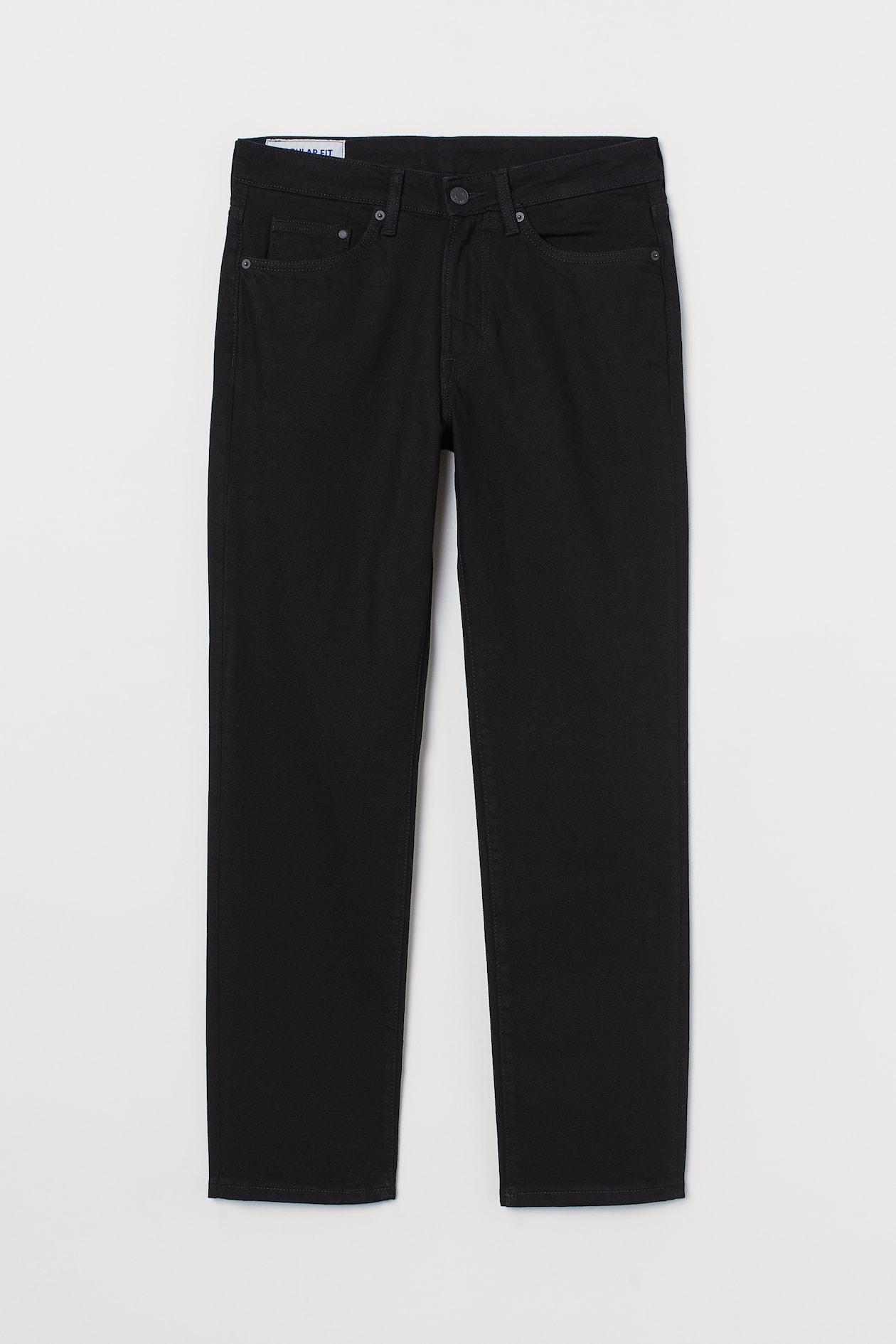 Regular Jeans - Regular waist - Long - Black - Men | H&M US