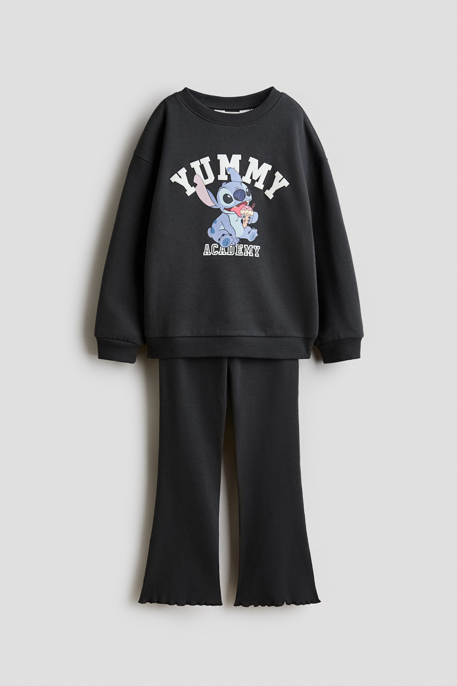 Zweiteiler mit Motivprint - Dunkelgrau/Lilo & Stitch